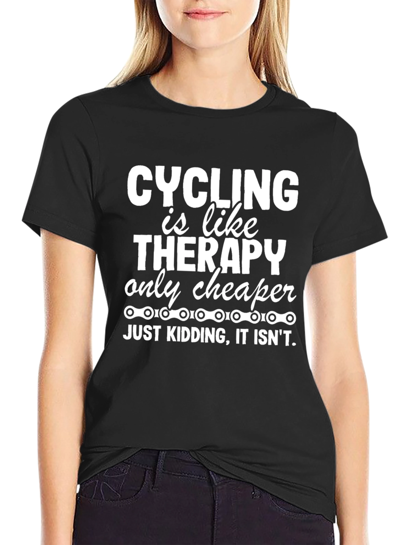 Cycling Therapy T-Shirt - Funny Biker Tee