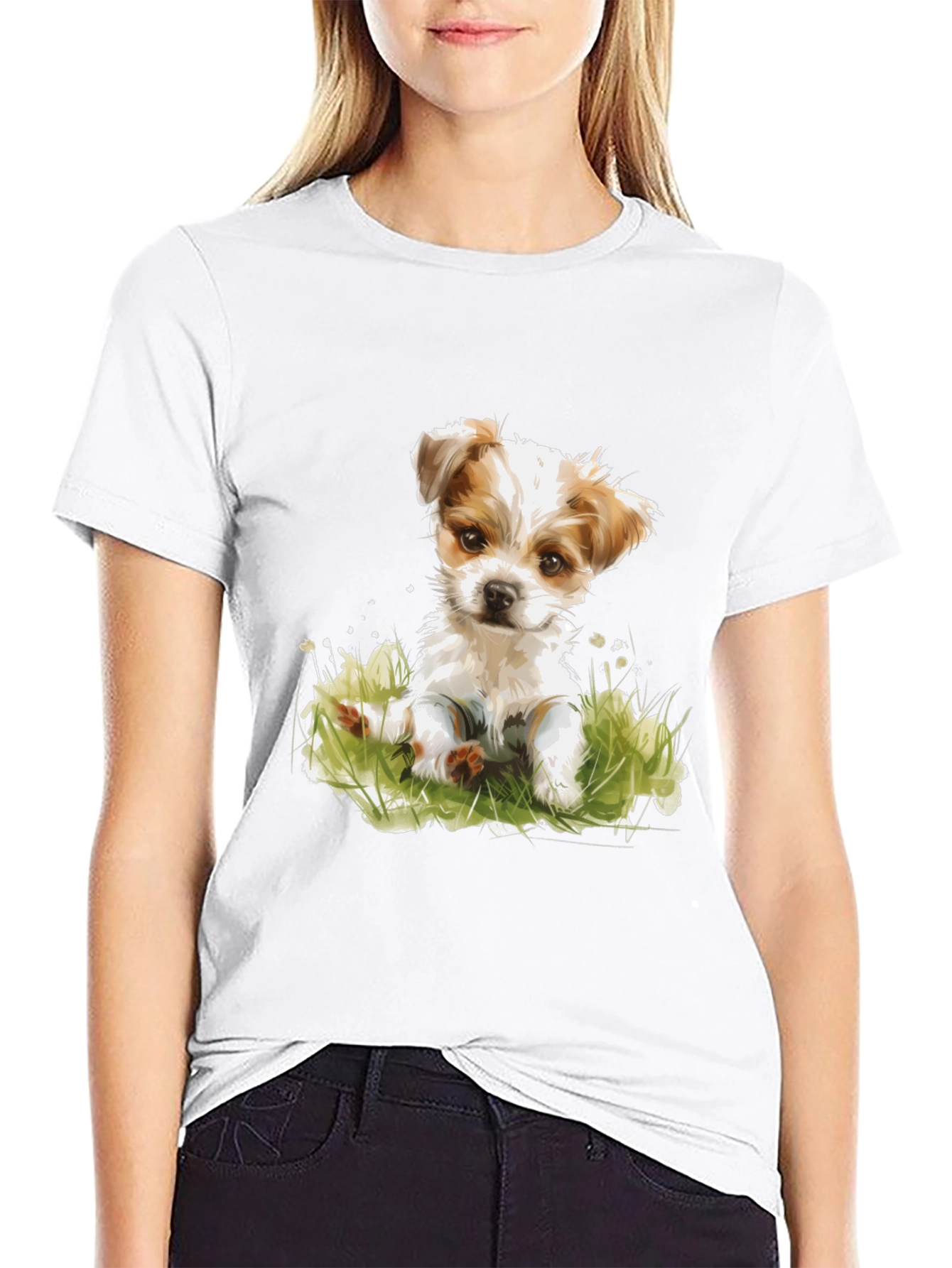 Cute Puppy Dog T-Shirt - Soft Cotton Blend