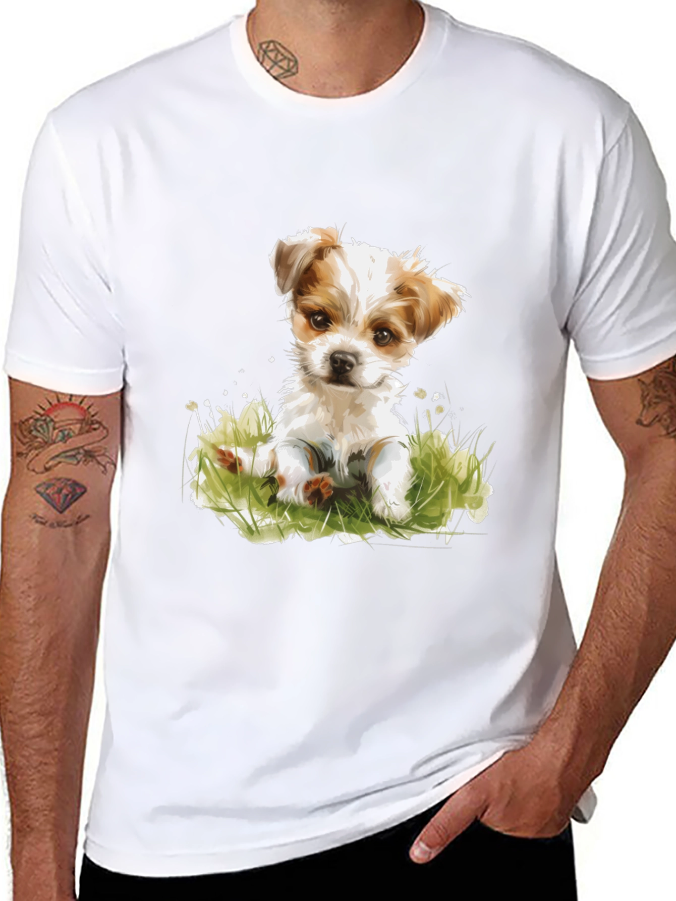 Cute Puppy Dog T-Shirt - Soft Cotton Blend