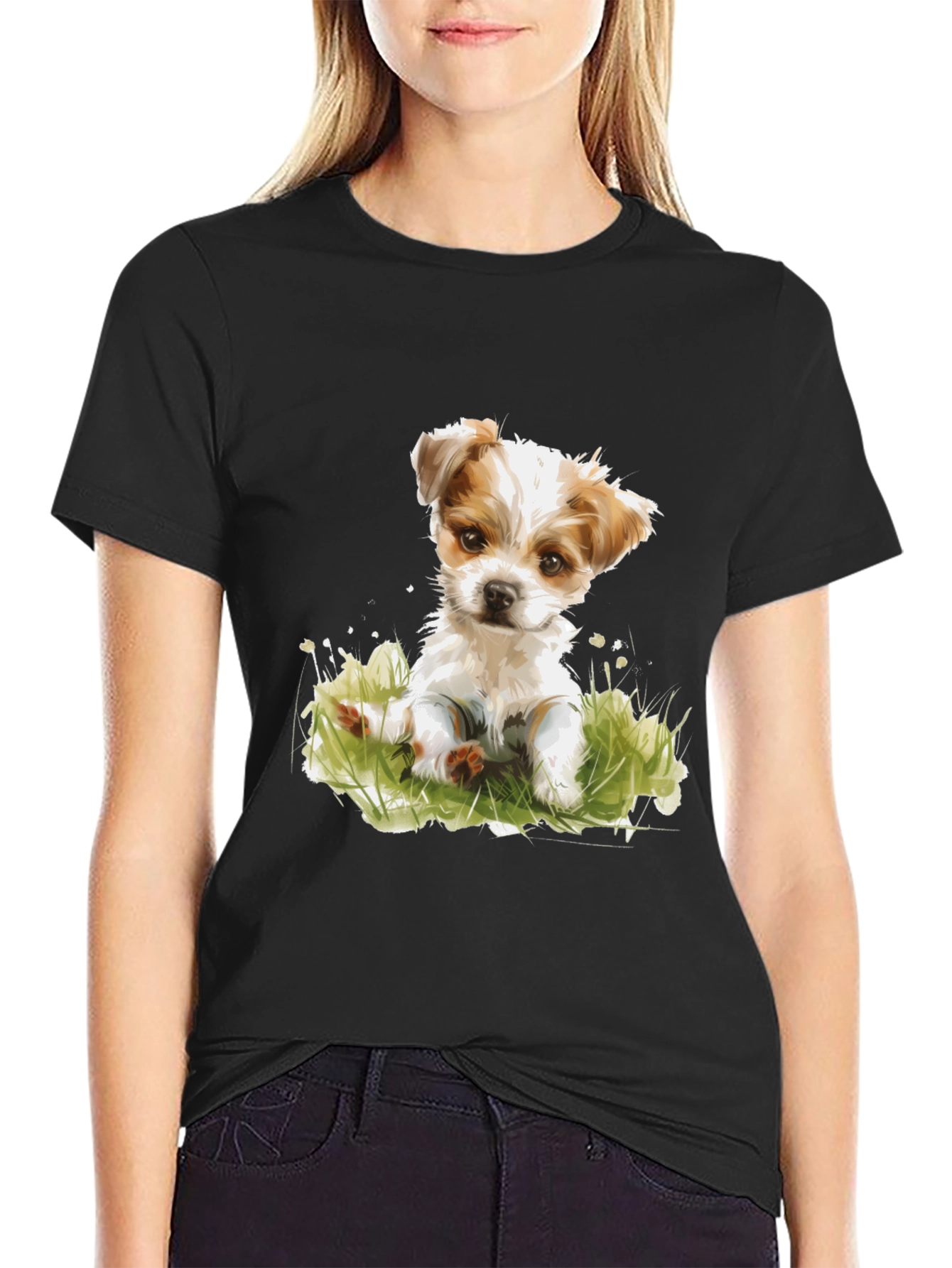 Cute Puppy Dog T-Shirt - Soft Cotton Blend