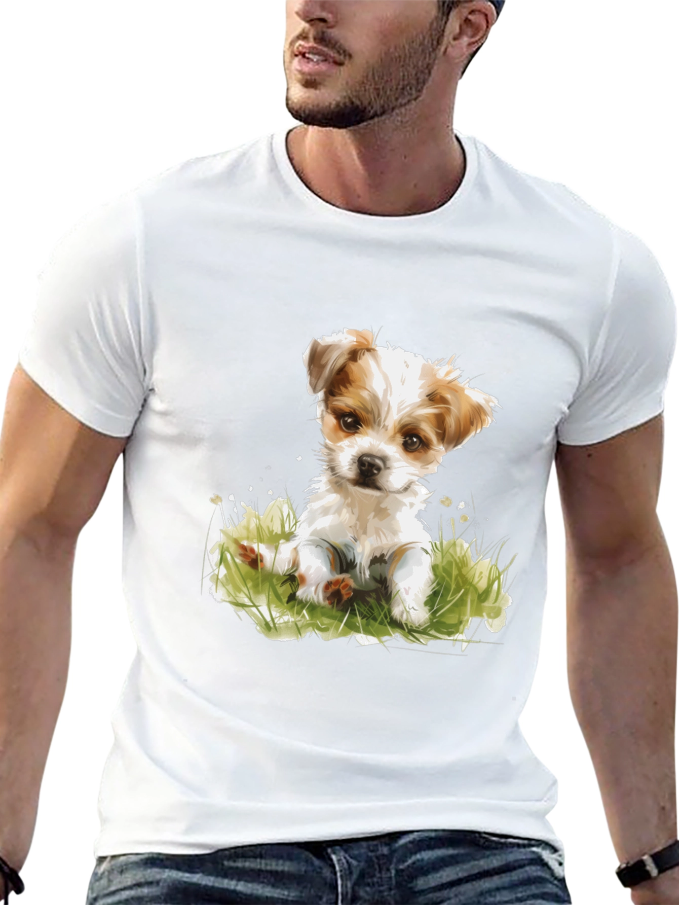 Cute Puppy Dog T-Shirt - Soft Cotton Blend