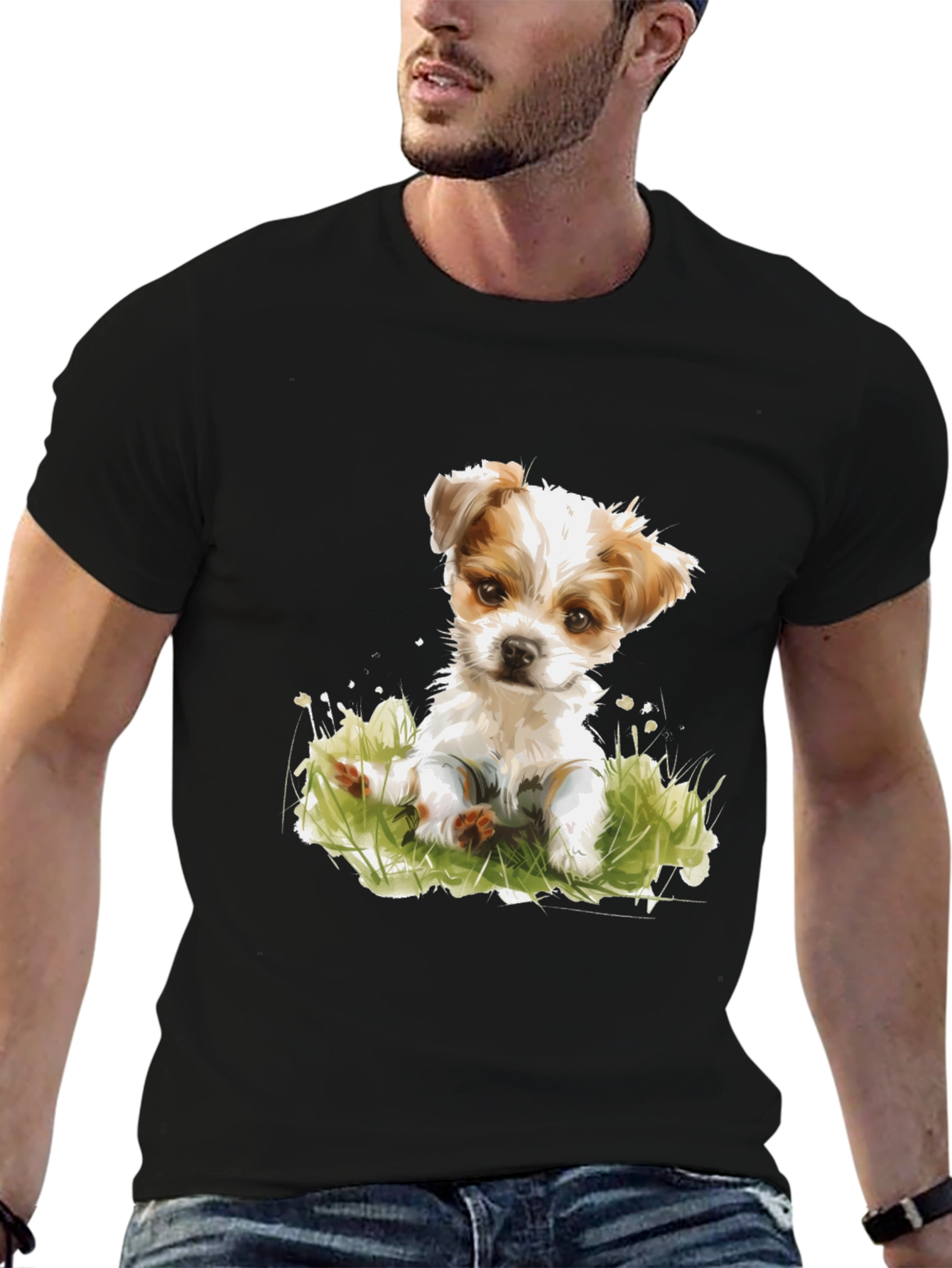 Cute Puppy Dog T-Shirt - Soft Cotton Blend