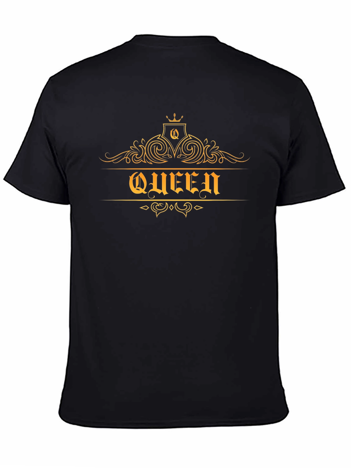 Queen Graphic Print Black T-Shirt