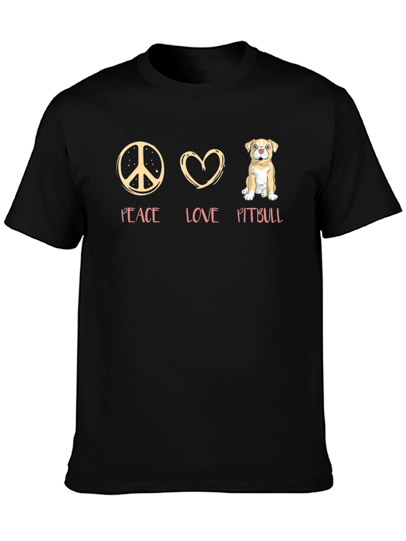 Peace Love Pitbull T-Shirt