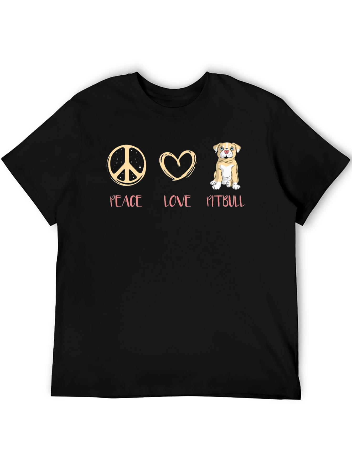 Peace Love Pitbull T-Shirt