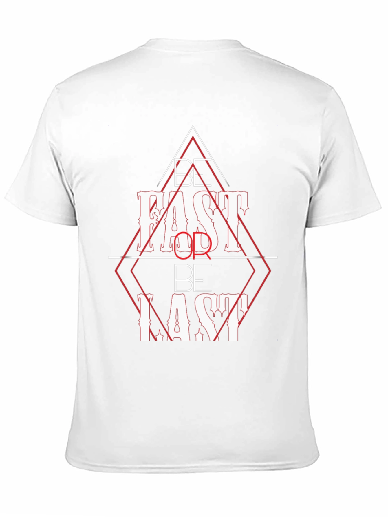 Be Fast or Be Last Black Graphic Tee