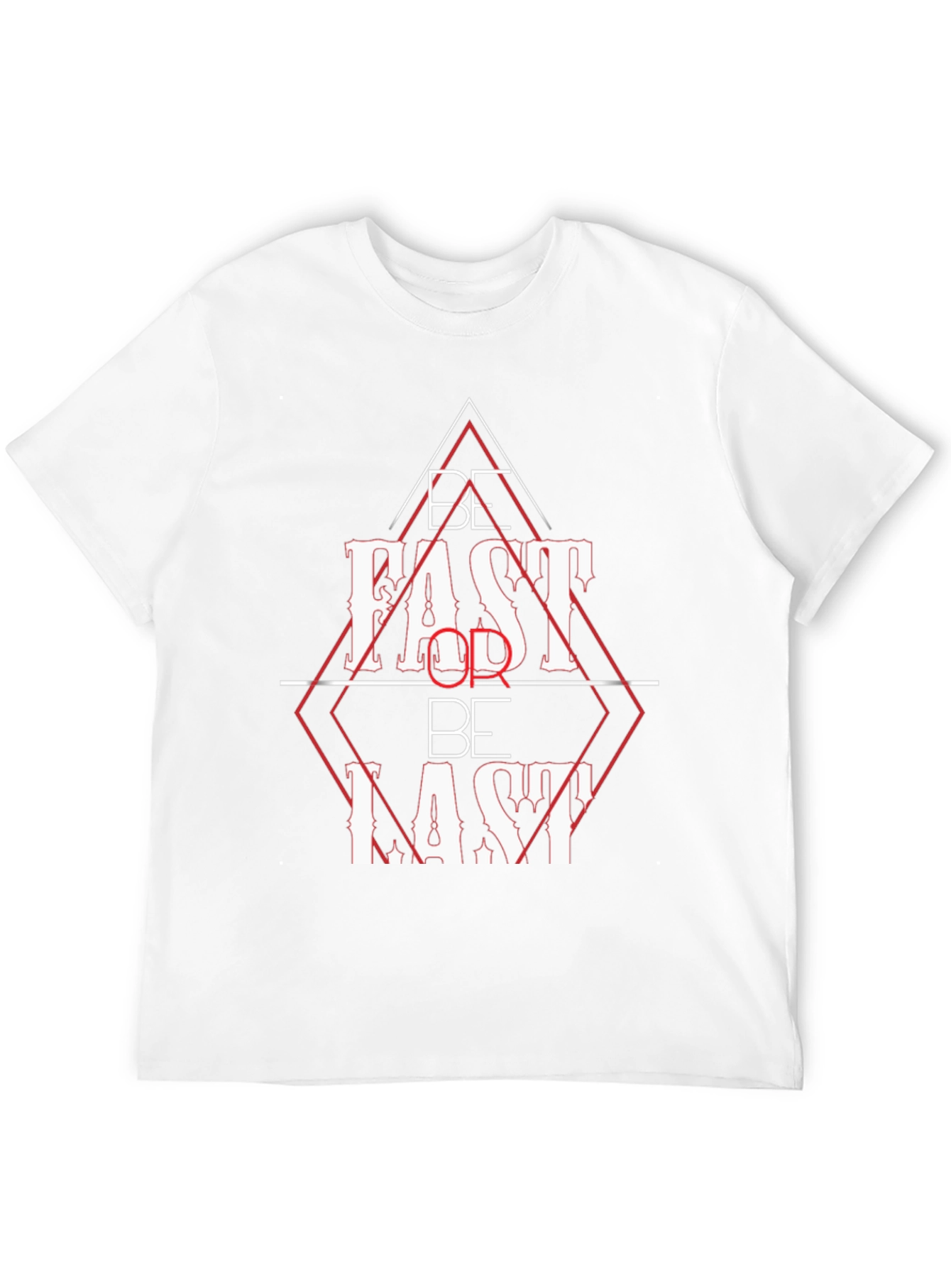 Be Fast or Be Last Black Graphic Tee