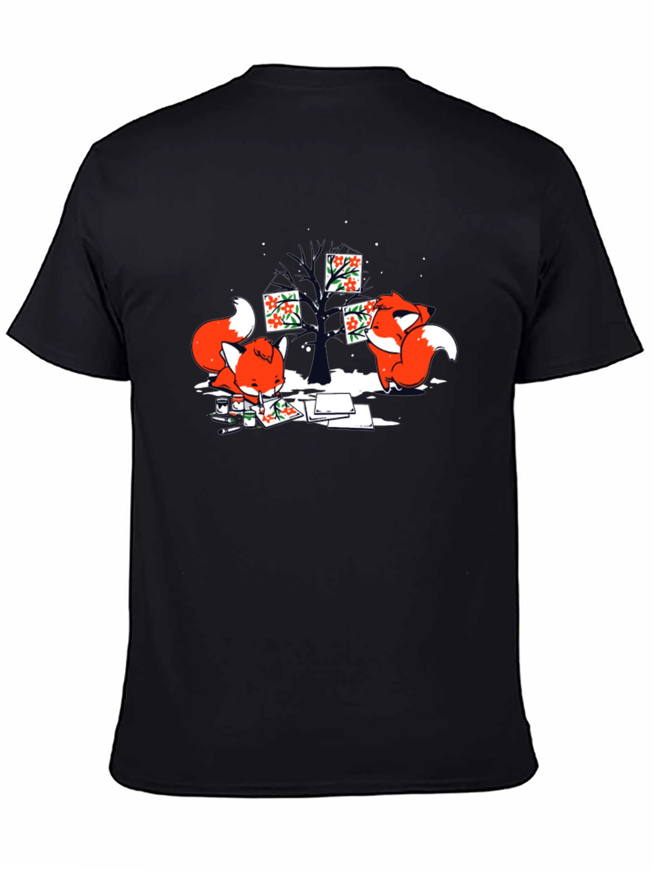 Fox Art T-Shirt - Unique Graphic Tee