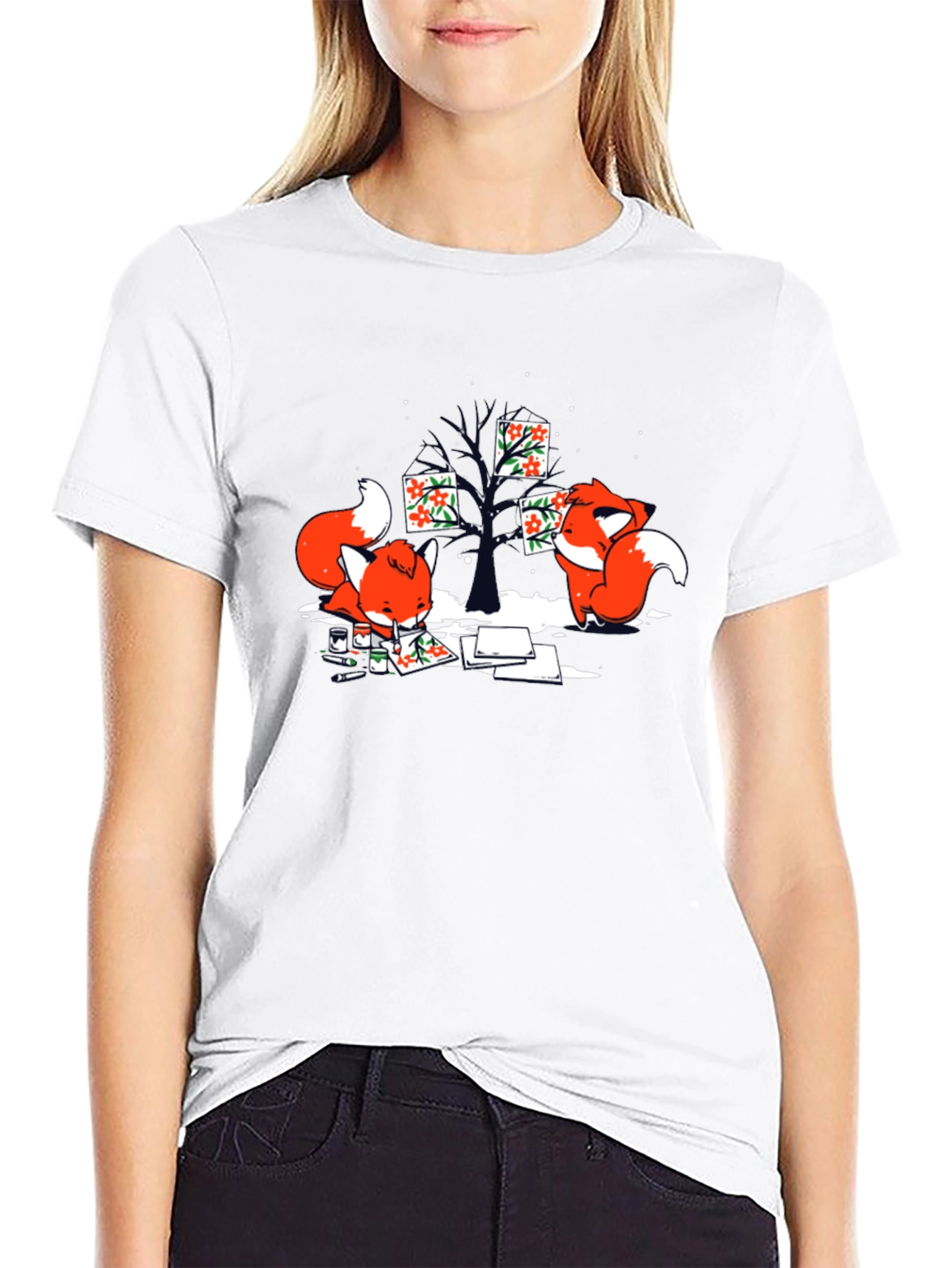Fox Art T-Shirt - Unique Graphic Tee