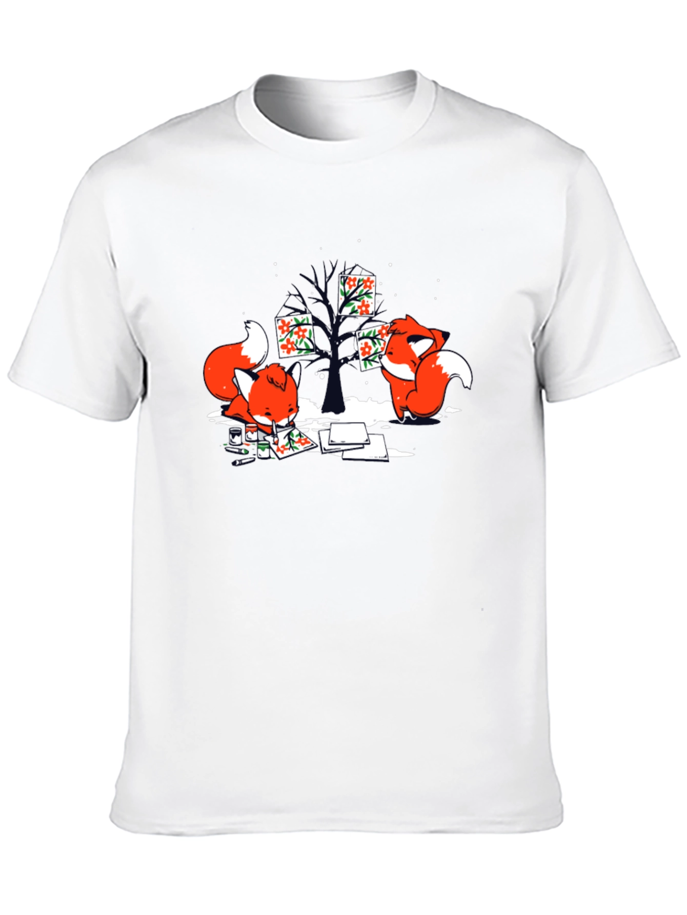 Fox Art T-Shirt - Unique Graphic Tee
