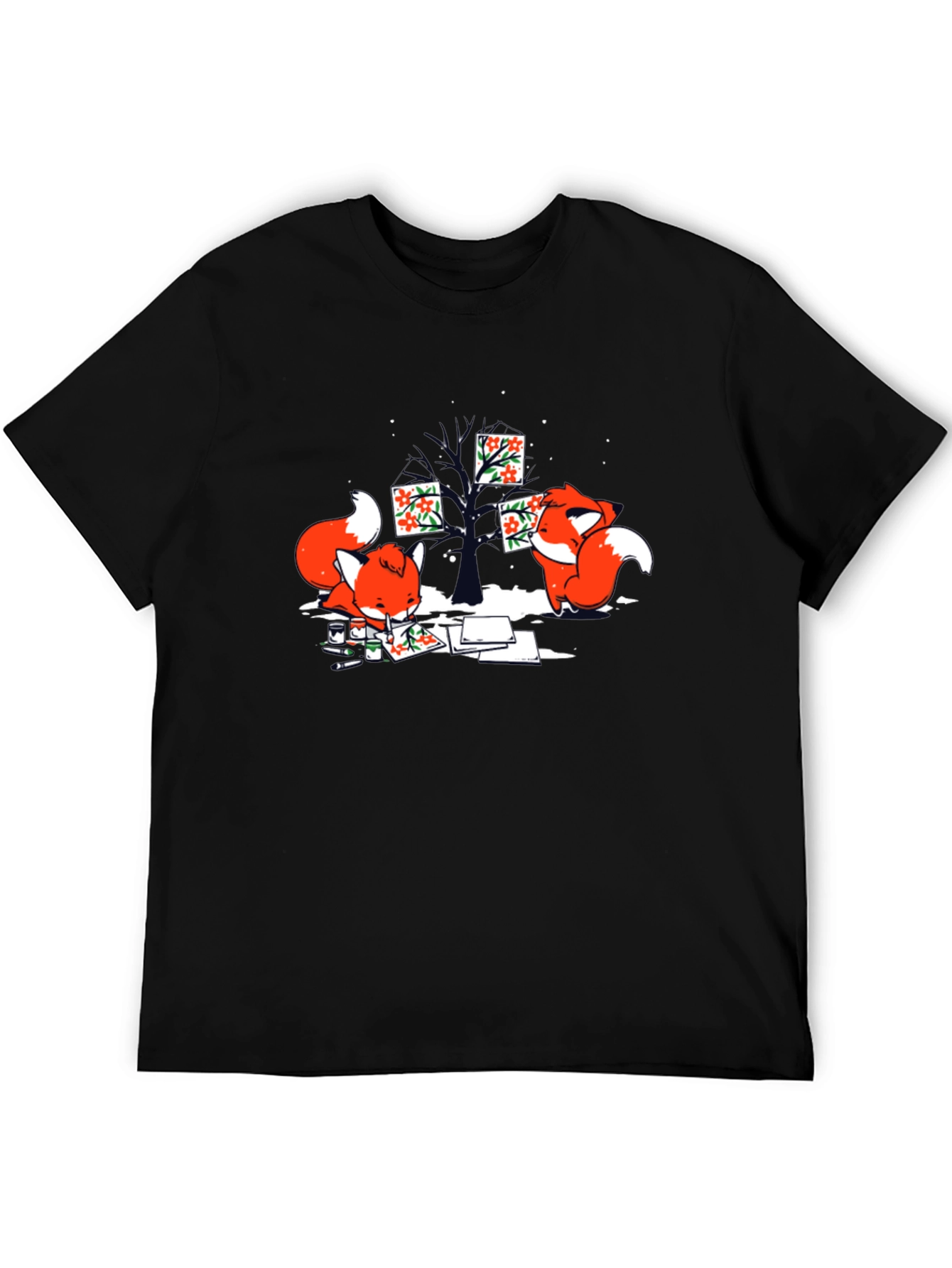 Fox Art T-Shirt - Unique Graphic Tee