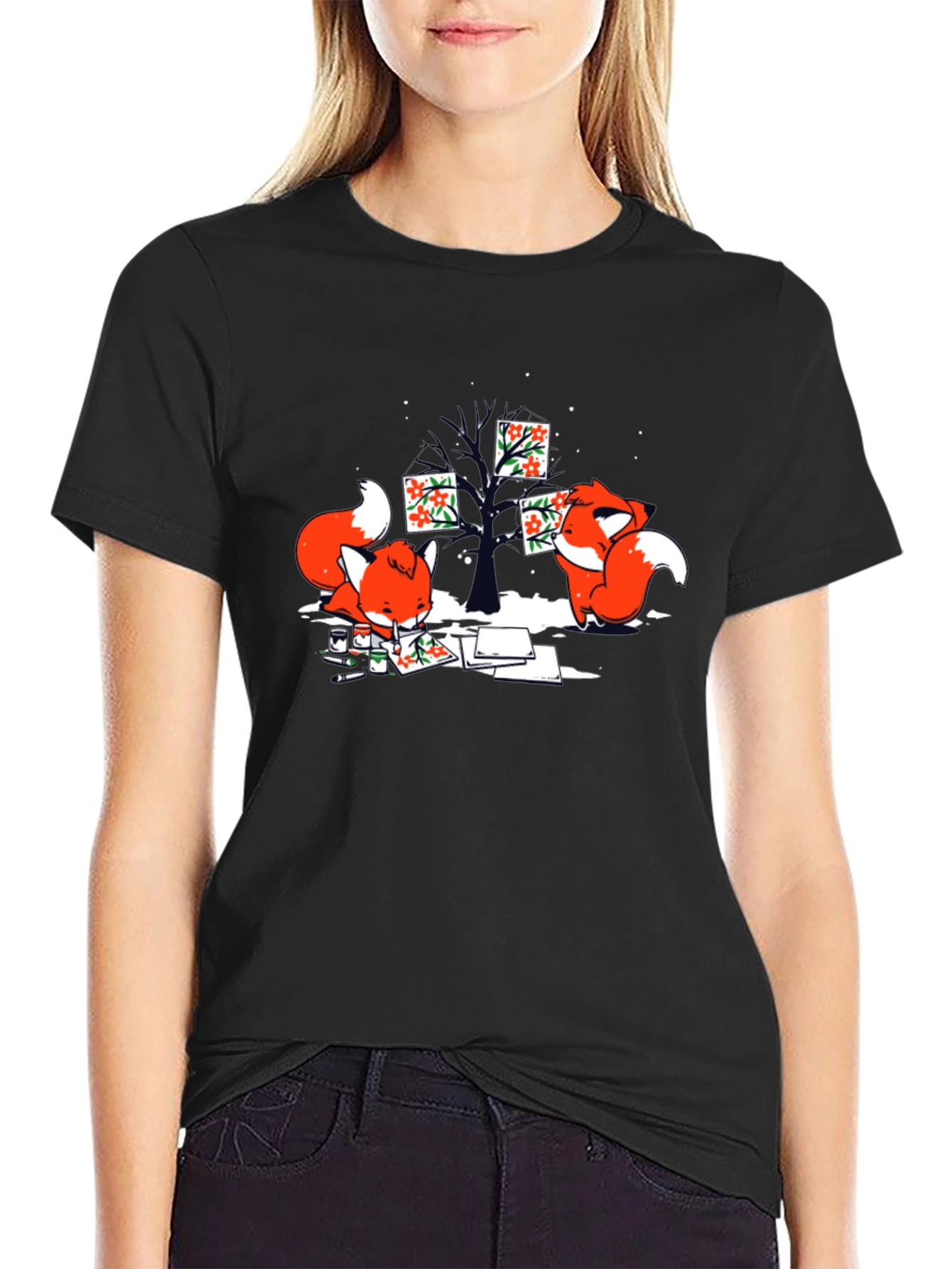 Fox Art T-Shirt - Unique Graphic Tee