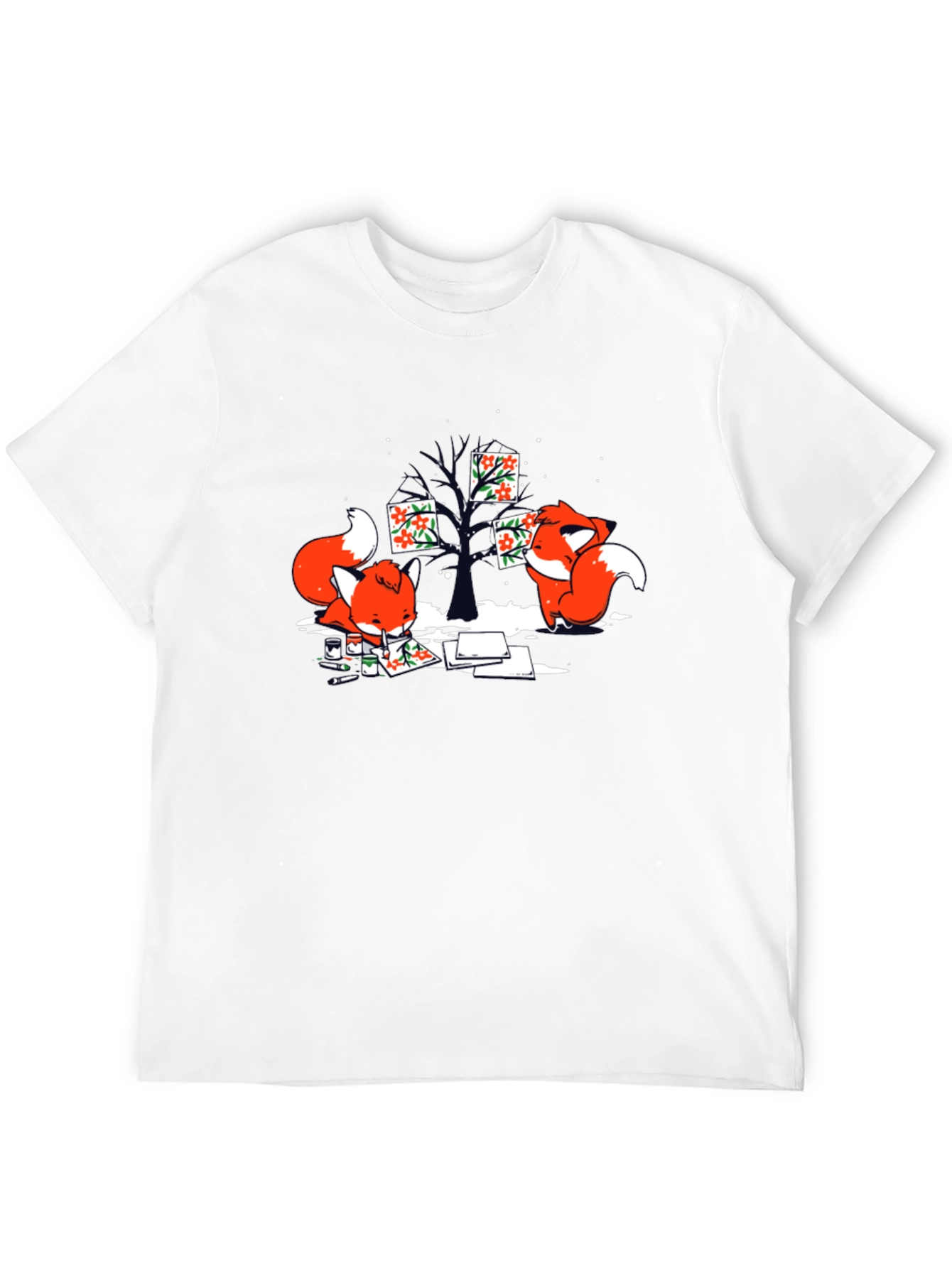 Fox Art T-Shirt - Unique Graphic Tee