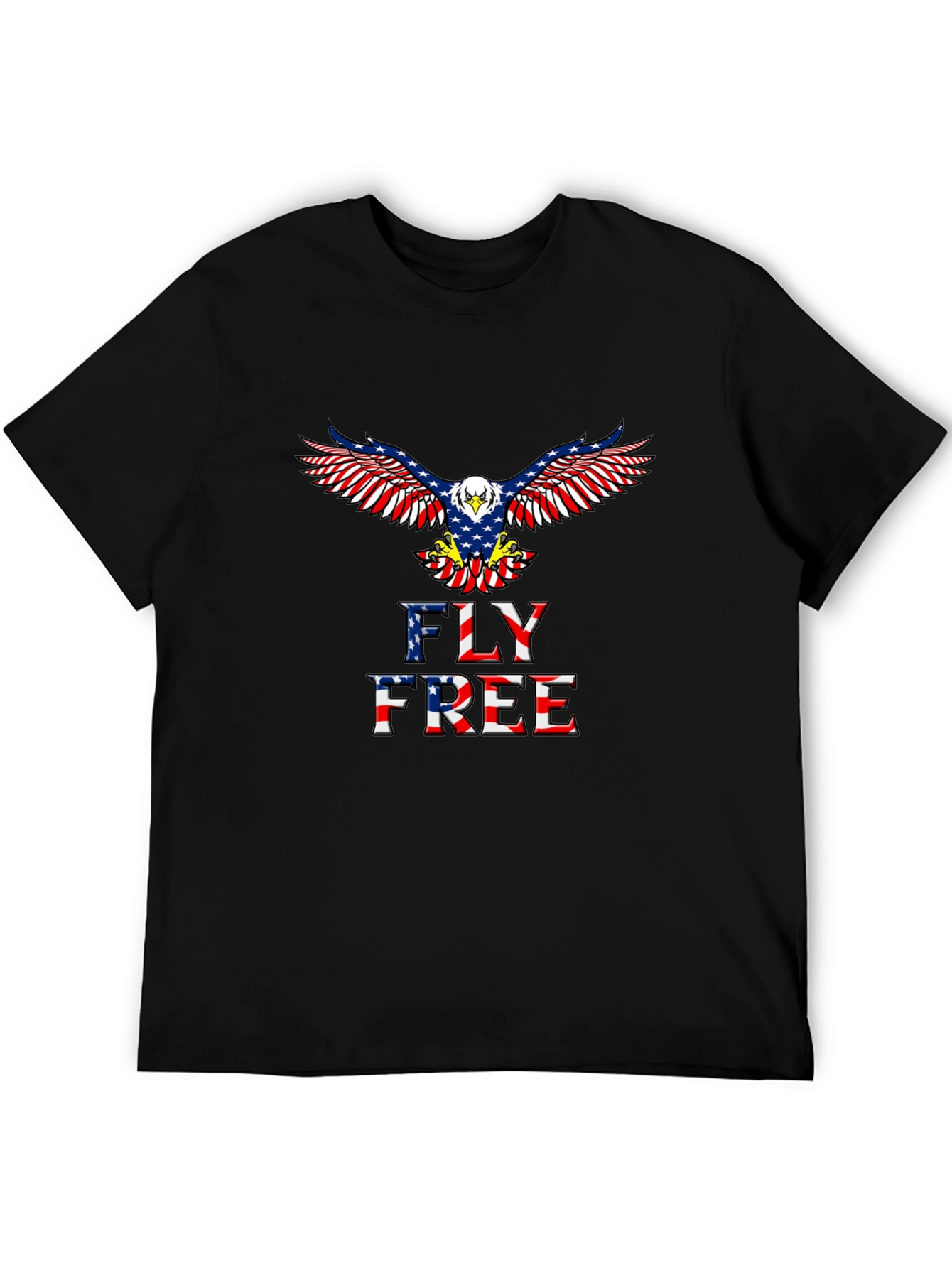 Fly Free Patriotic Eagle T-Shirt
