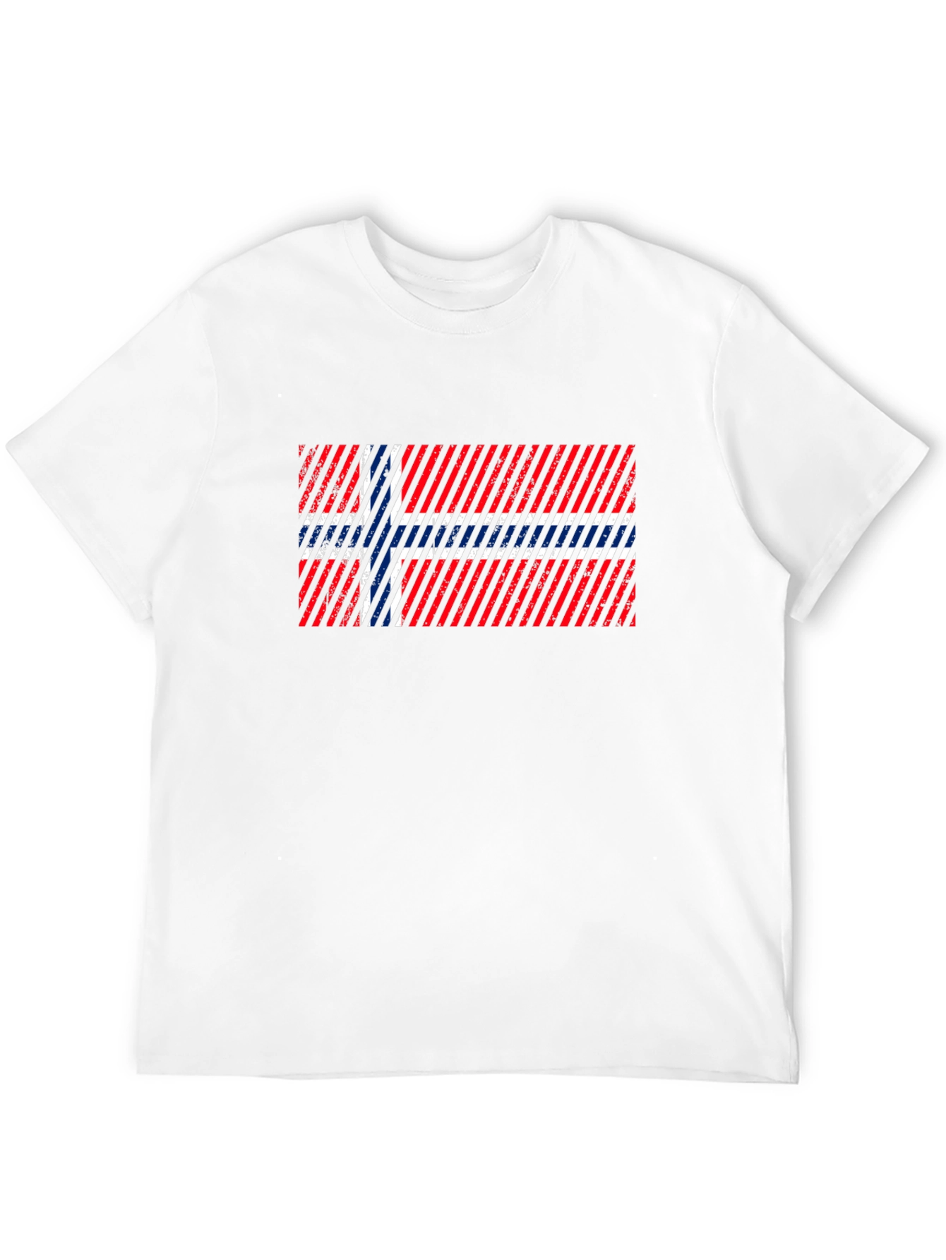 Norway Flag Distressed Graphic T-Shirt