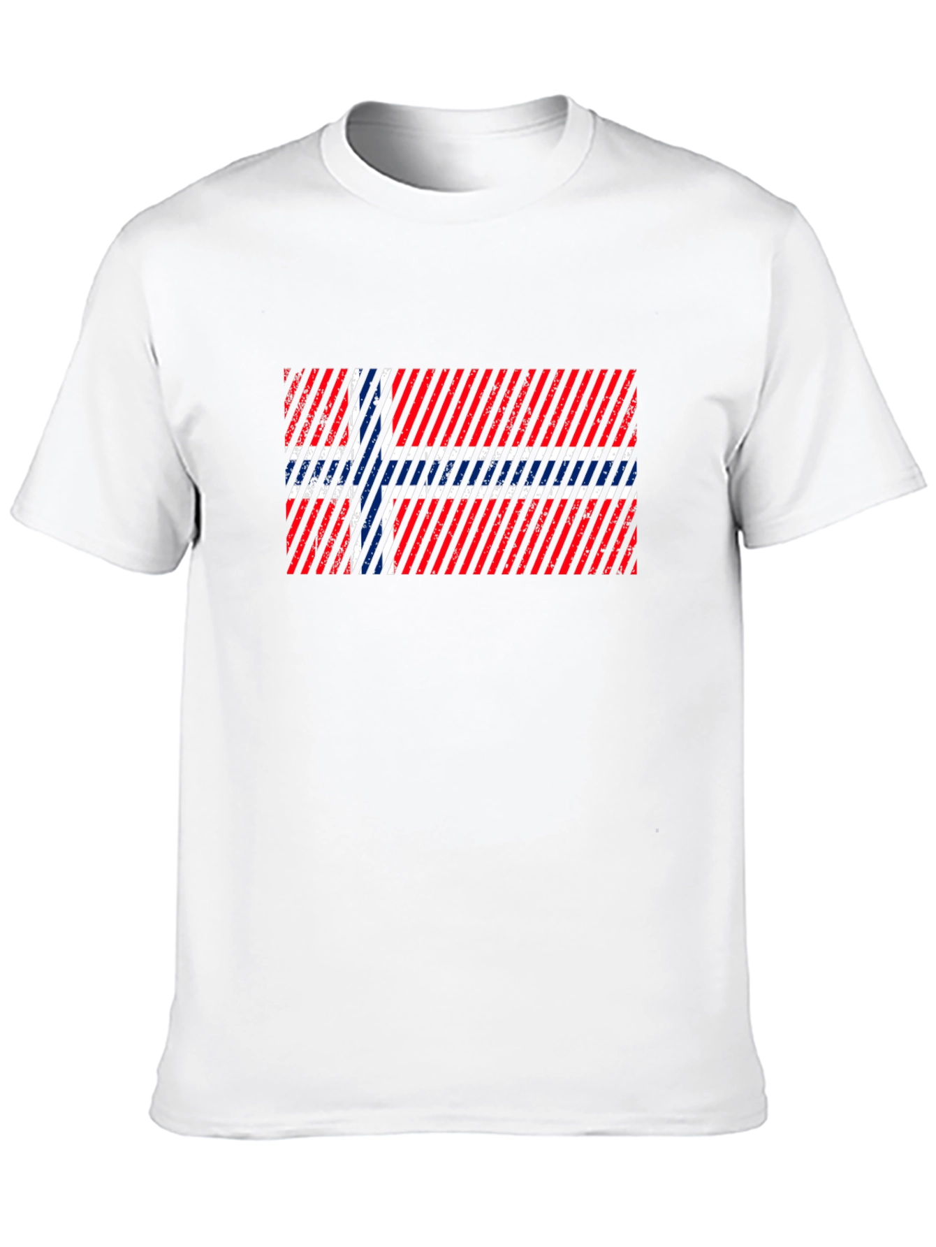 Norway Flag Distressed Graphic T-Shirt