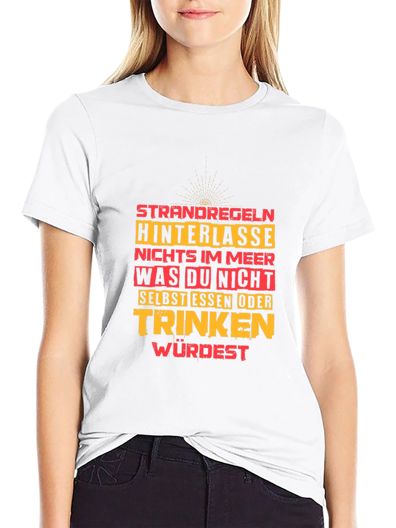 Strandregeln T-Shirt: Beach Rules Graphic Tee for Men