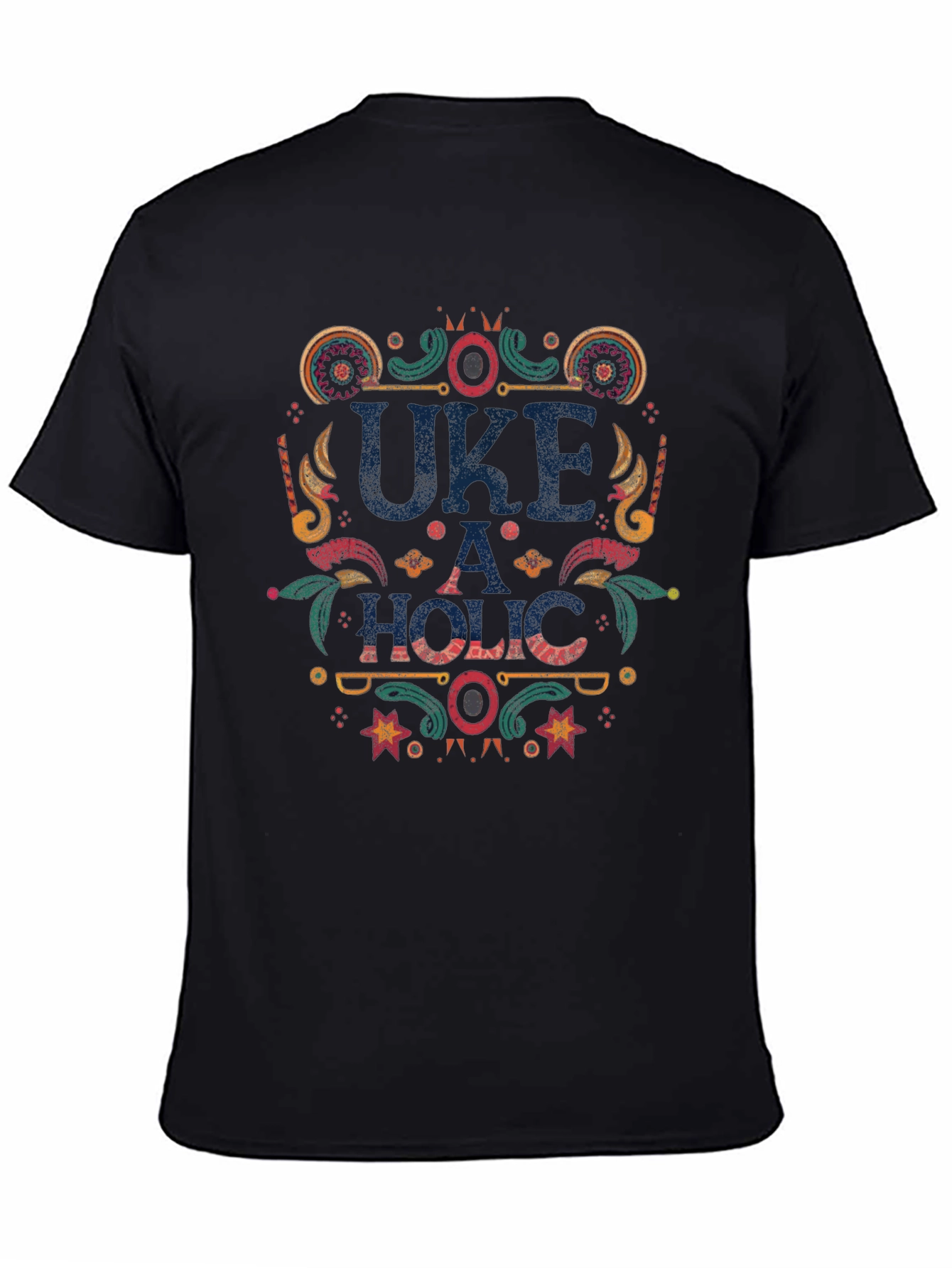Uke-A-Holic Graphic Tee - Black