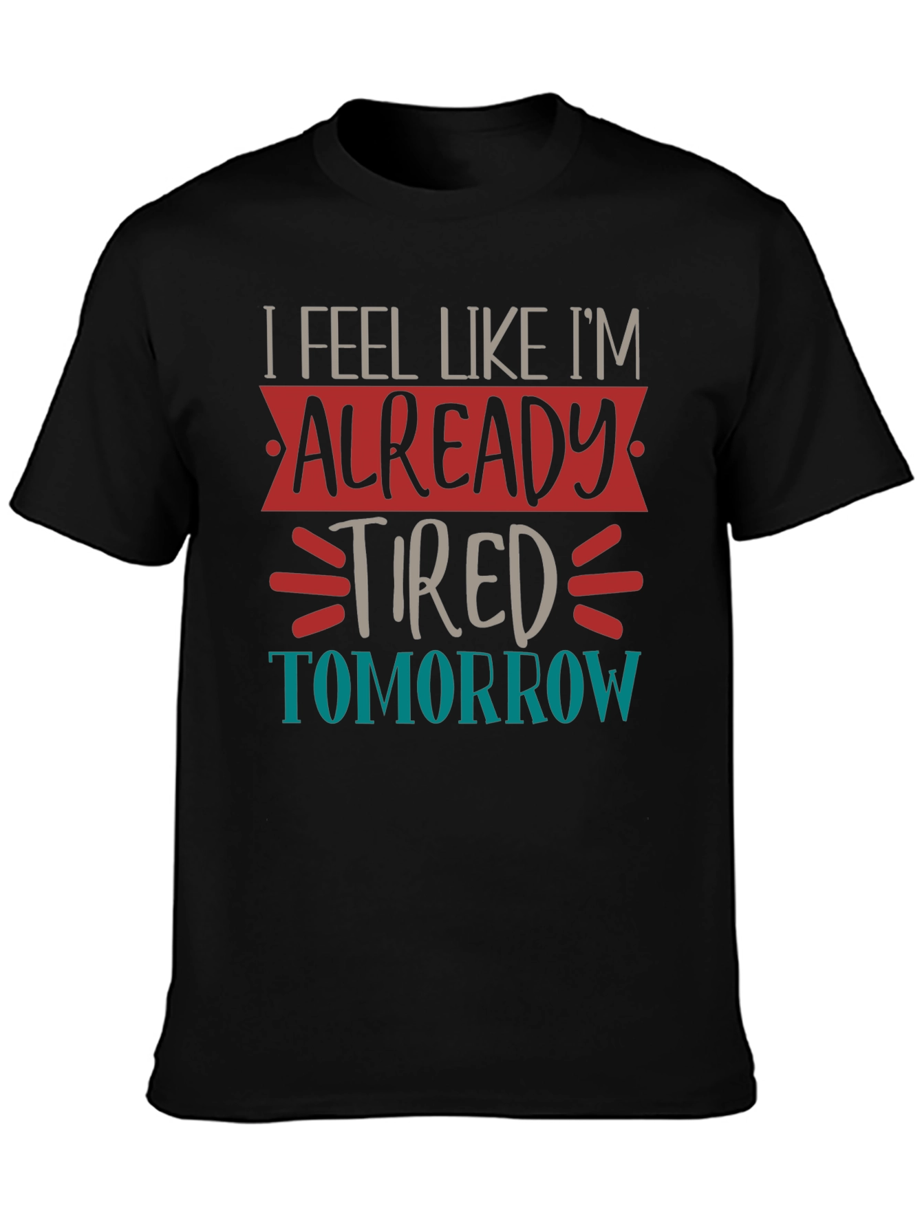 Tired Tomorrow Graphic Tee - Black