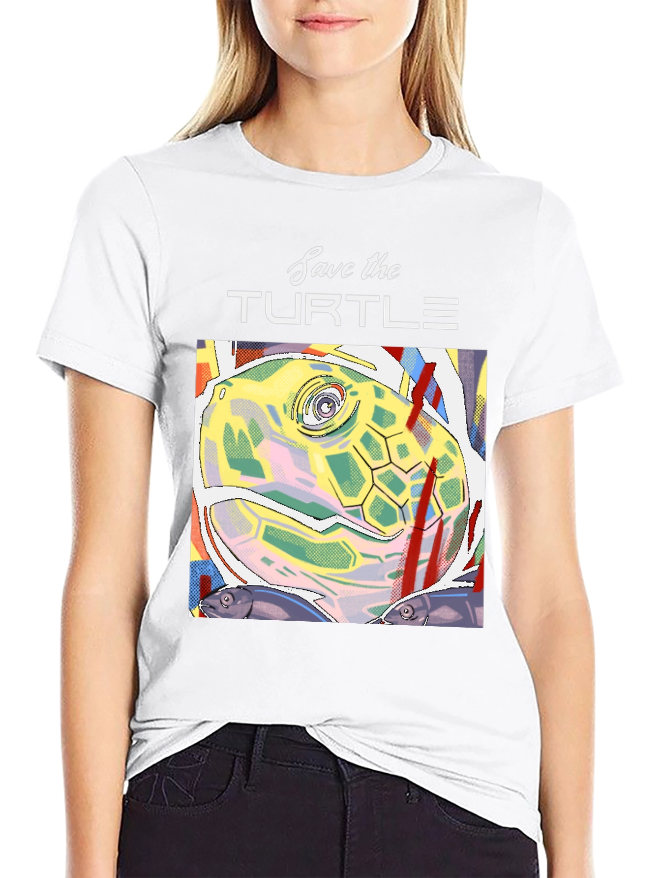 Save the Turtles Graphic Tee - Black