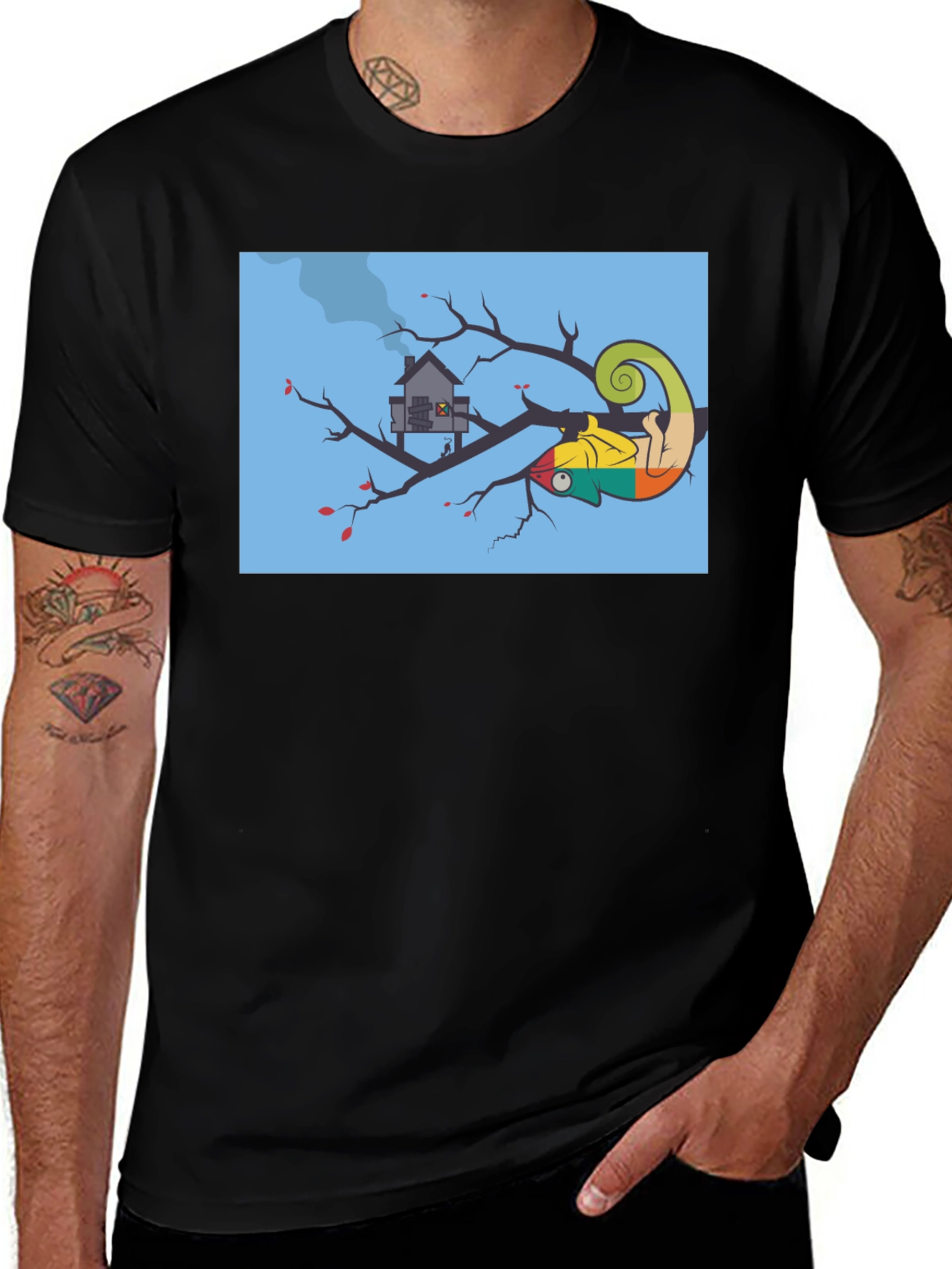 Chameleon Tree House T-Shirt
