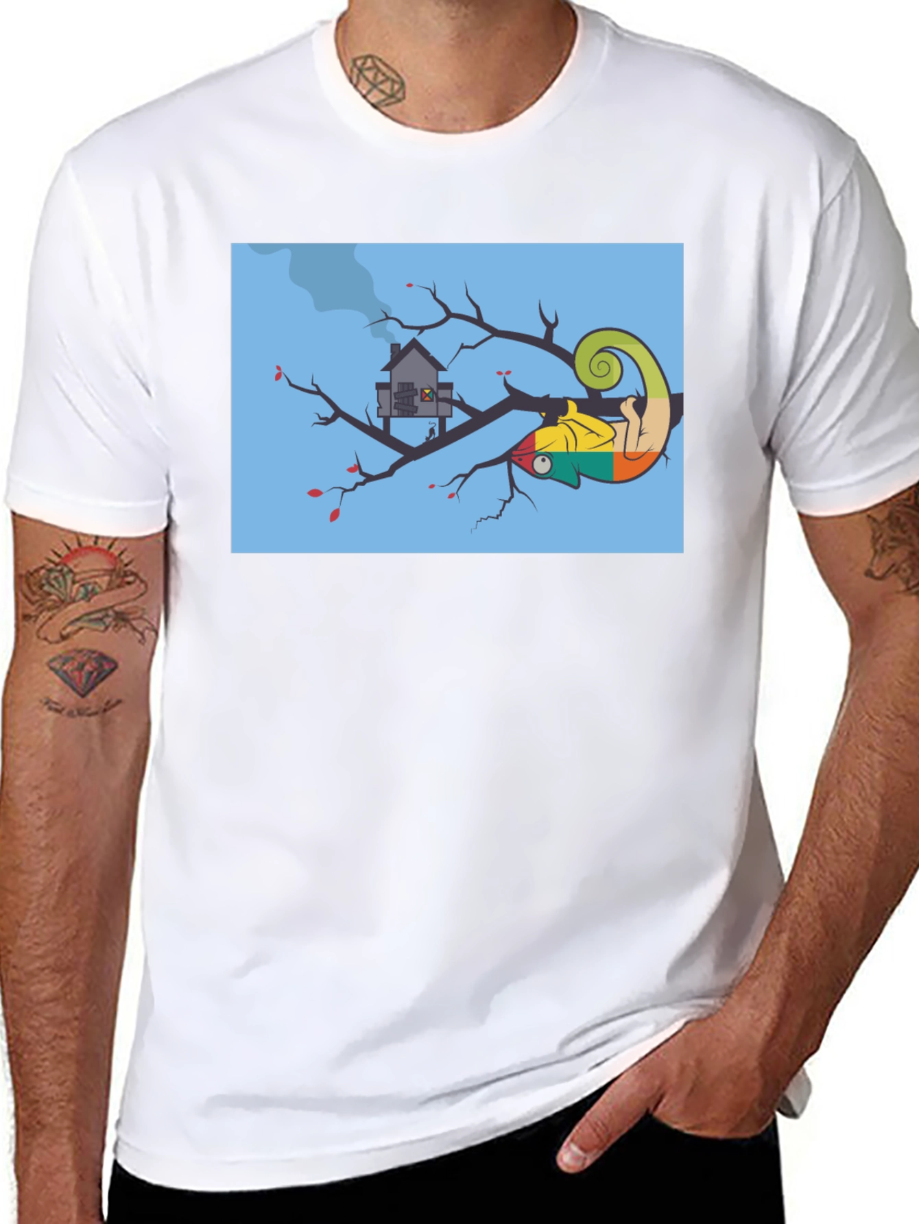Chameleon Tree House T-Shirt