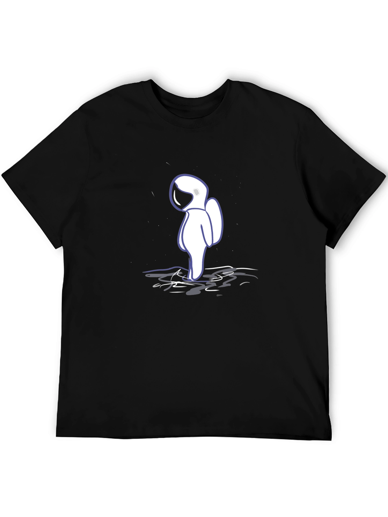 Astronaut Graphic Black T-Shirt