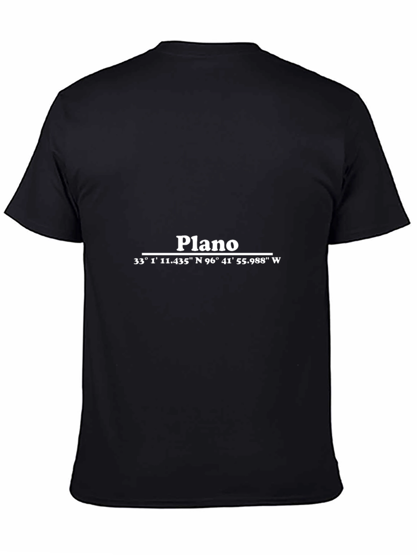 Plano Coordinates Black Graphic Tee