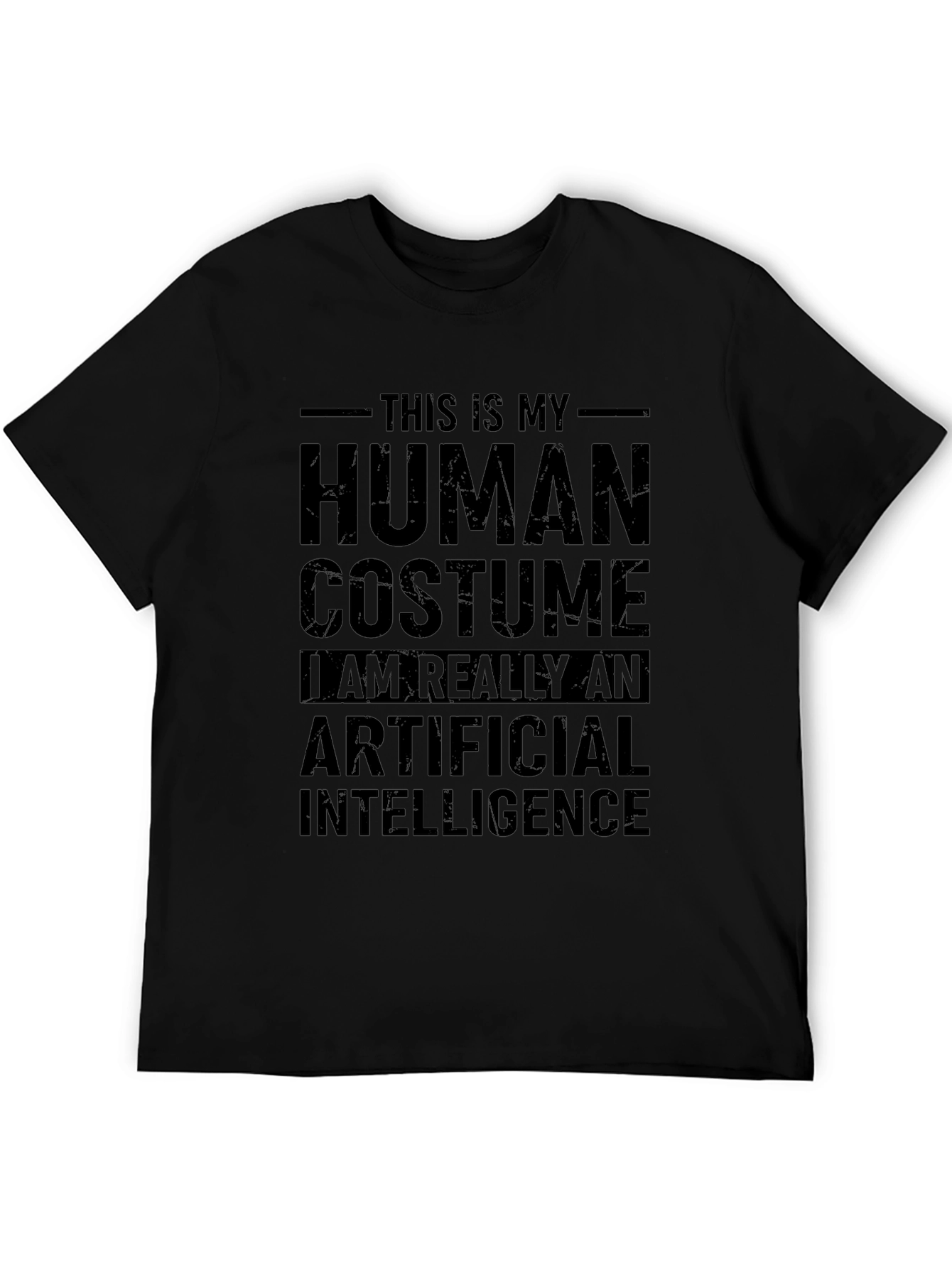 Human Costume AI T-Shirt - Funny Robot Tee