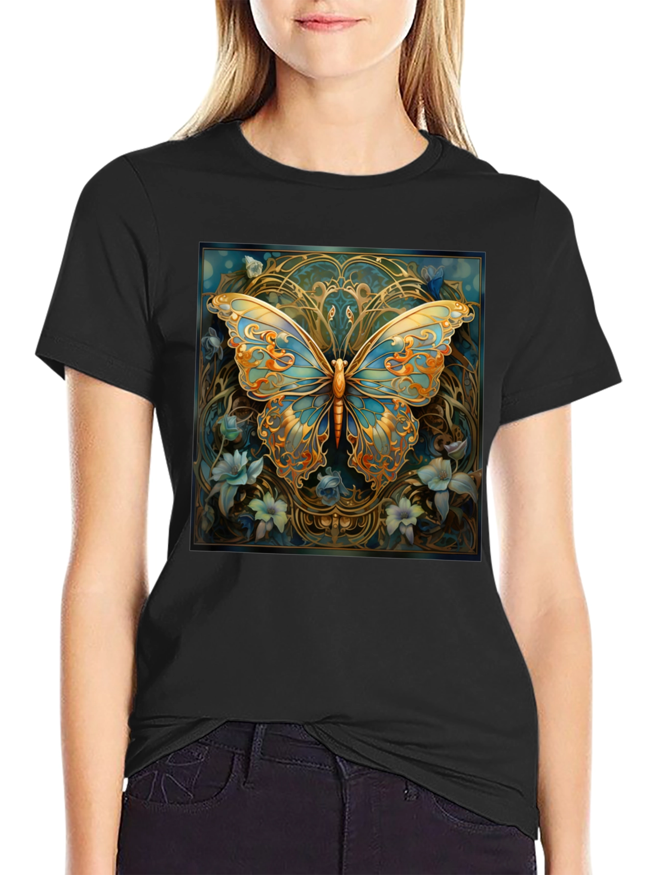Butterfly Graphic T-Shirt - Stylish Mens Tee