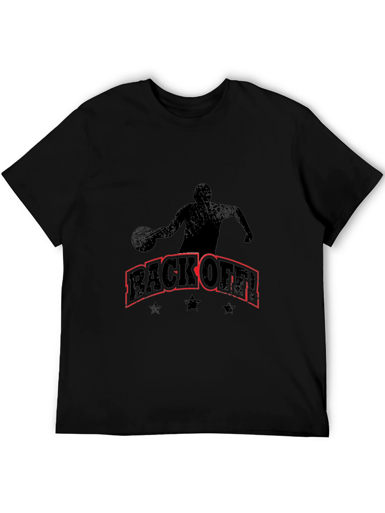 Black T-Shirt - Basketball Design