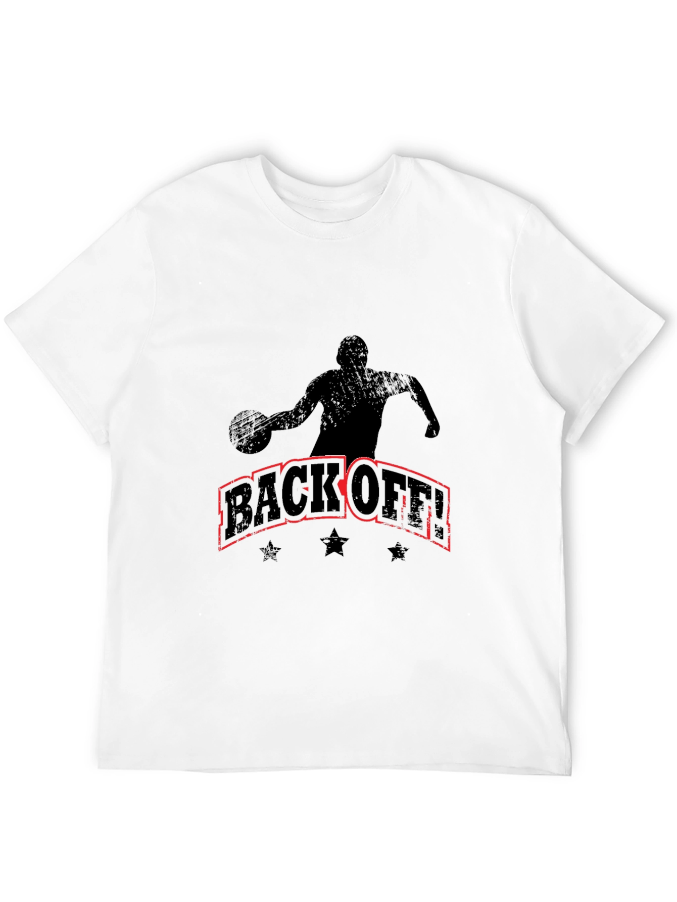 Black T-Shirt - Basketball Design