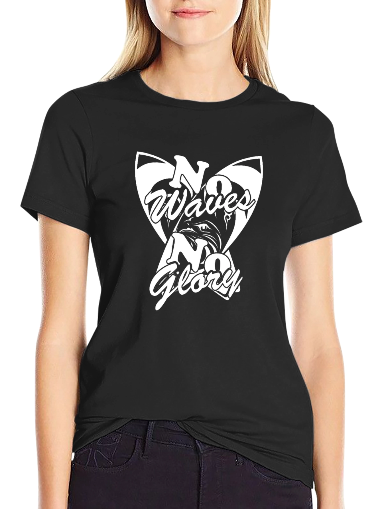 No Waves No Glory Graphic Tee