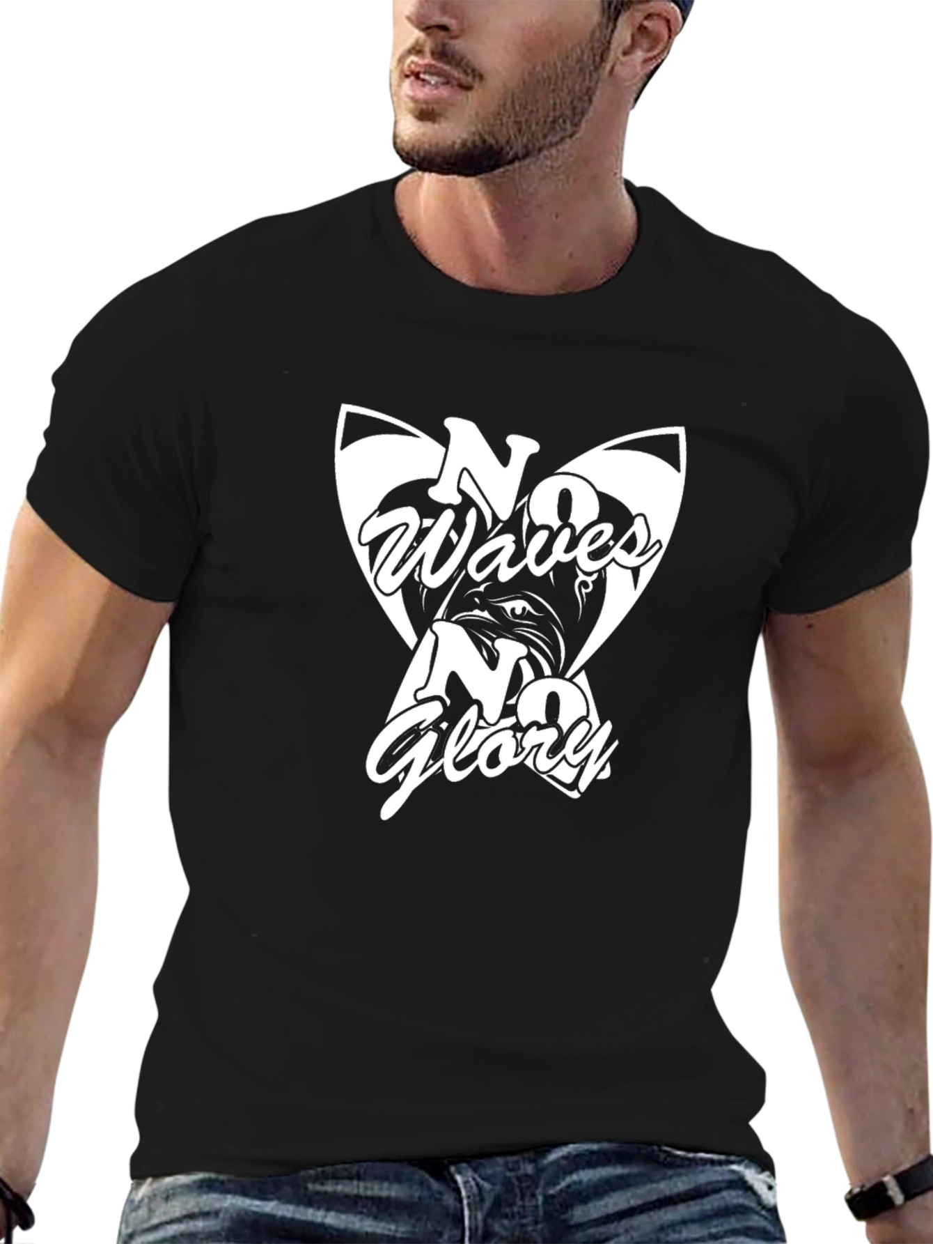 No Waves No Glory Graphic Tee