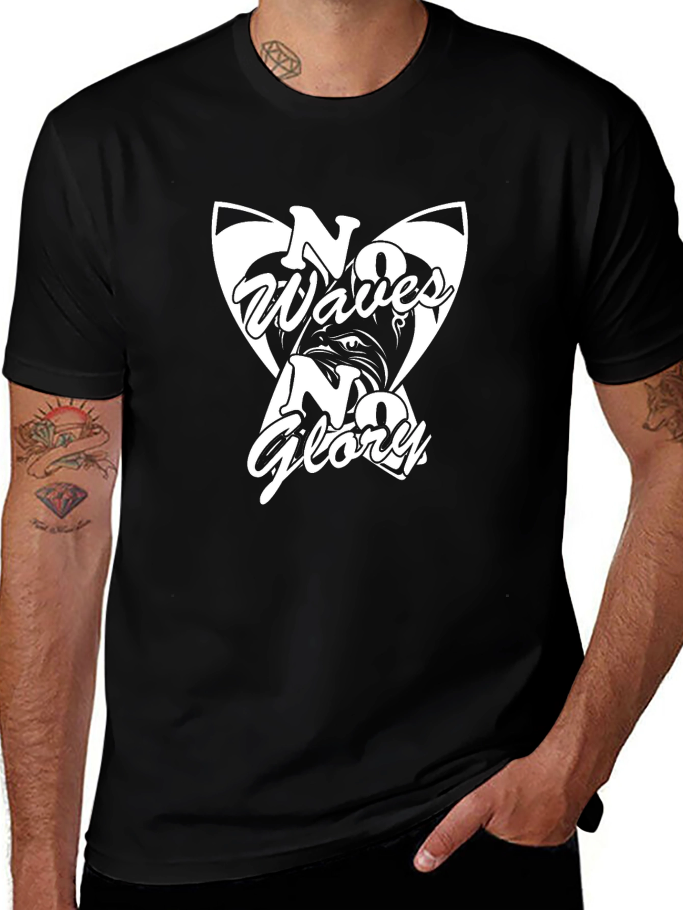No Waves No Glory Graphic Tee