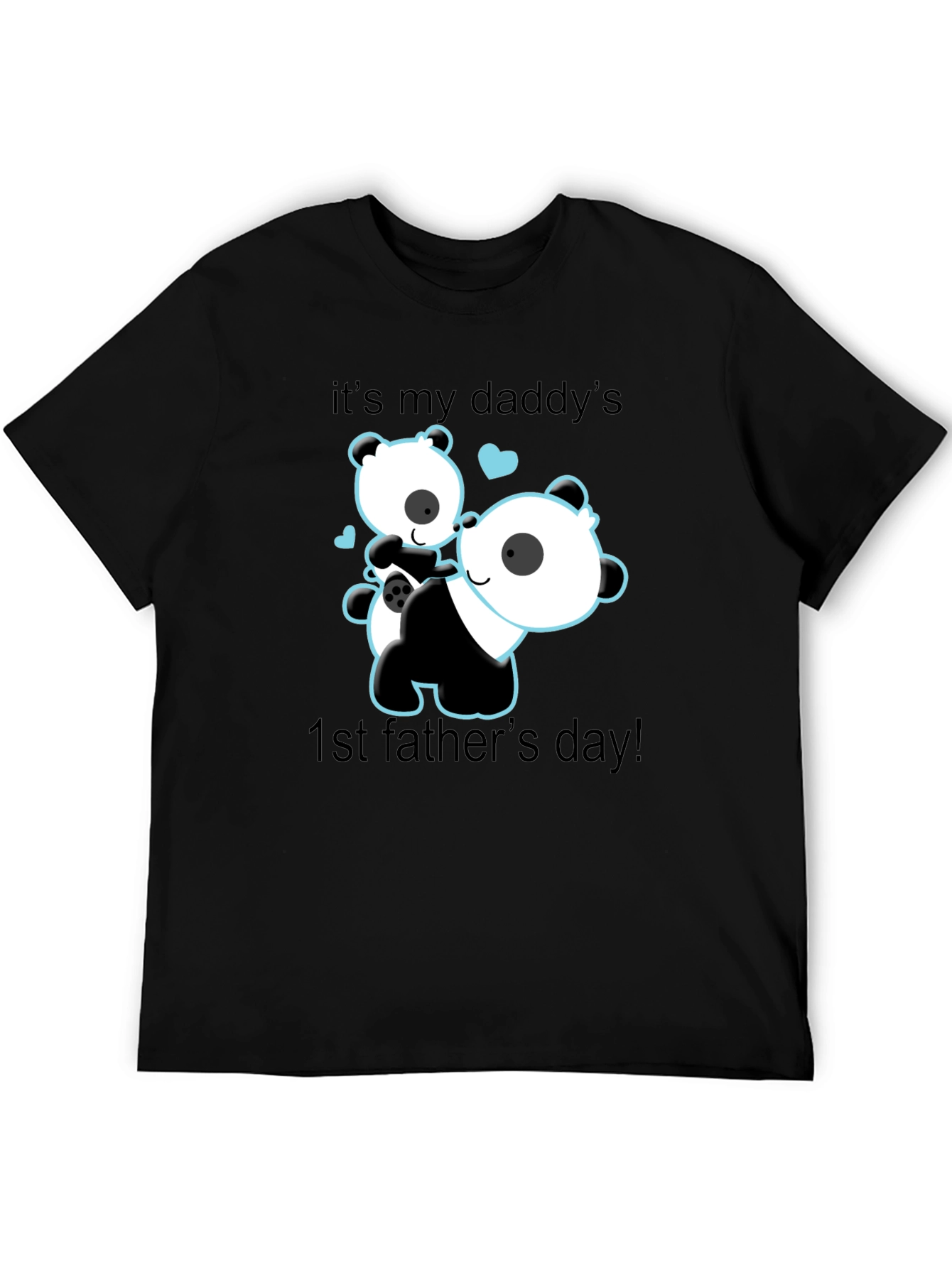 Daddys 1st Fathers Day Panda Bear T-Shirt