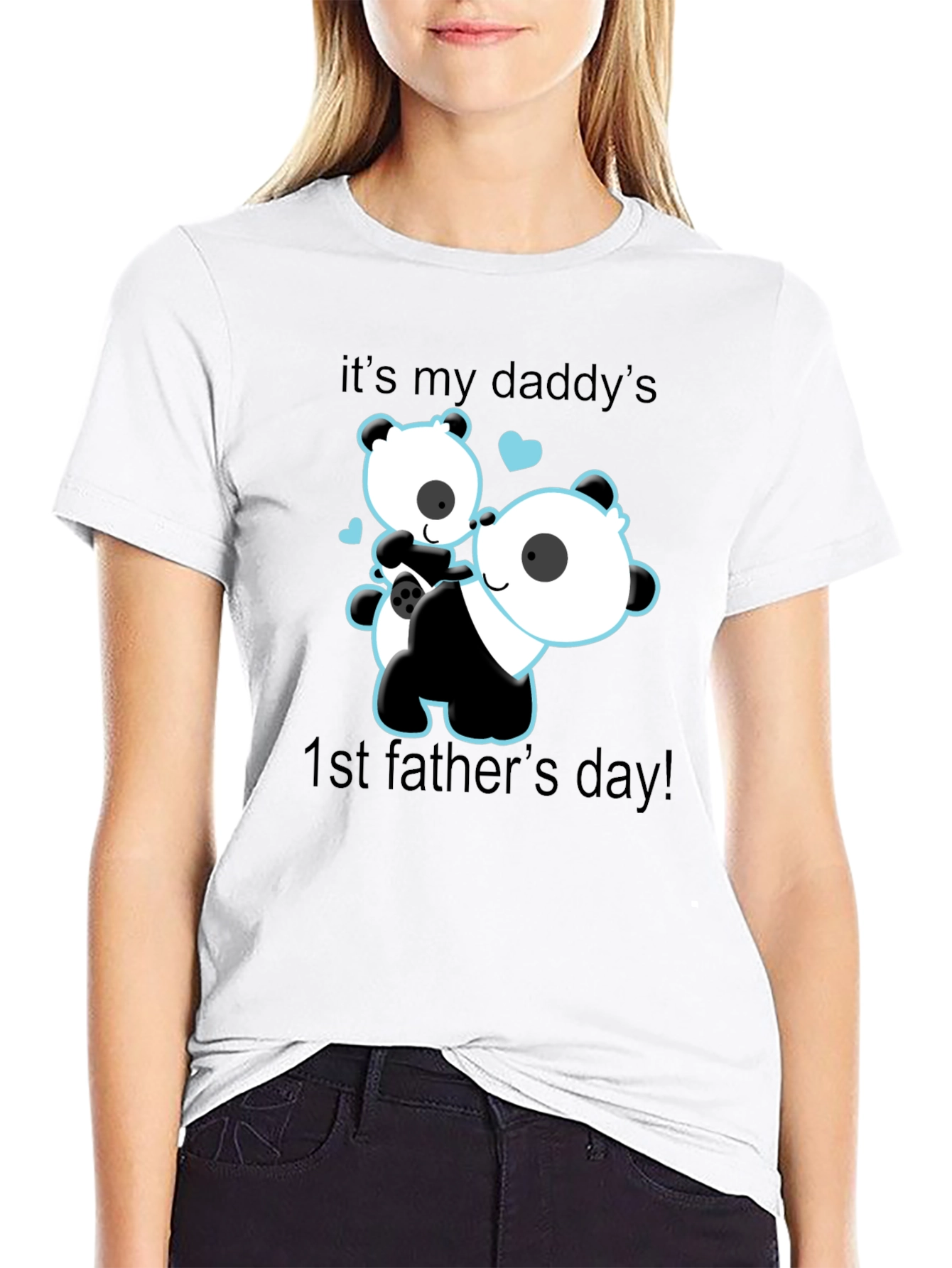 Daddys 1st Fathers Day Panda Bear T-Shirt