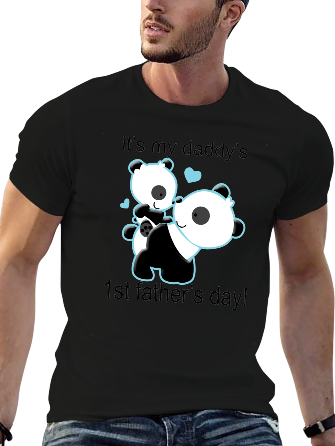 Daddys 1st Fathers Day Panda Bear T-Shirt