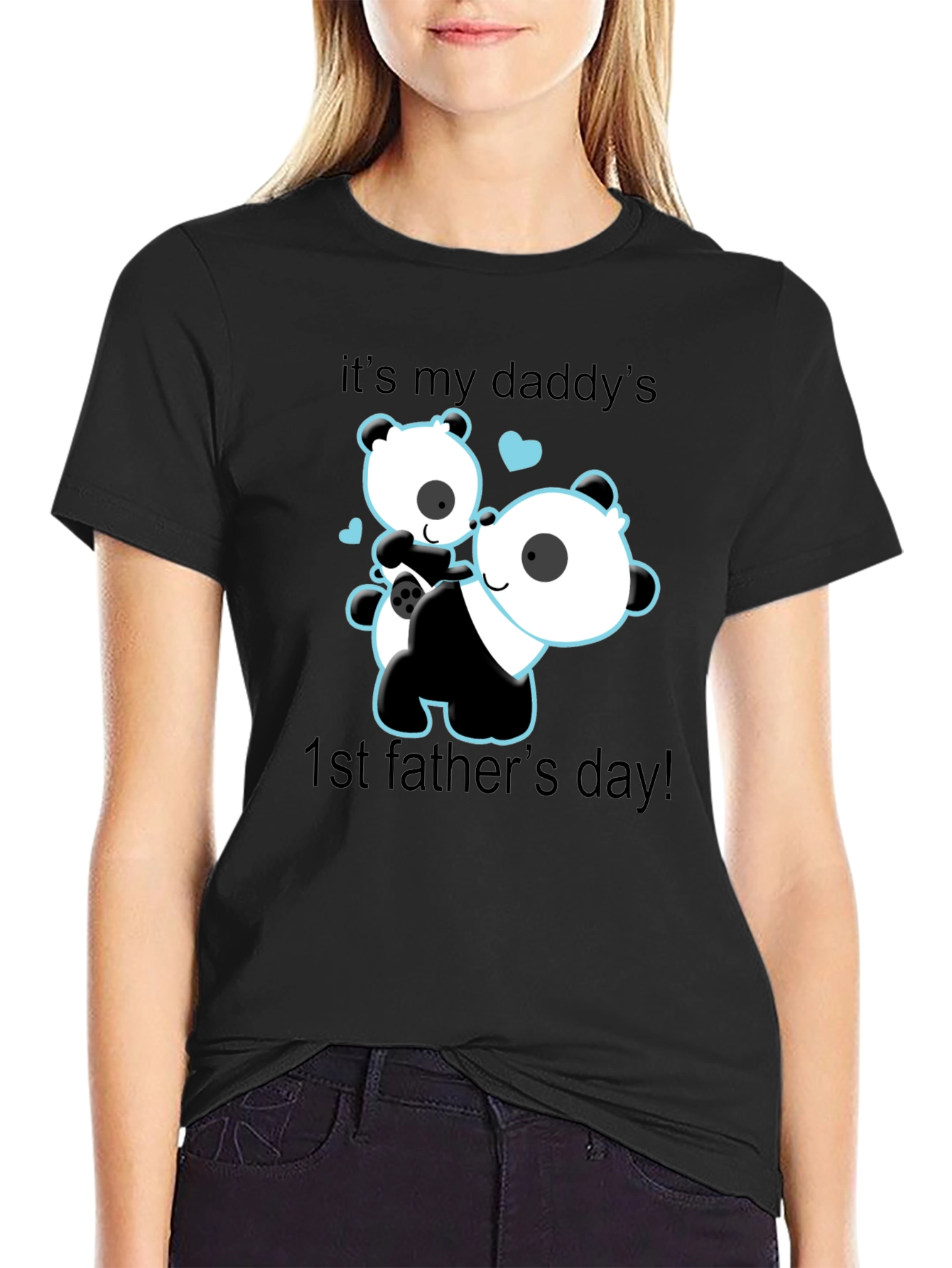 Daddys 1st Fathers Day Panda Bear T-Shirt