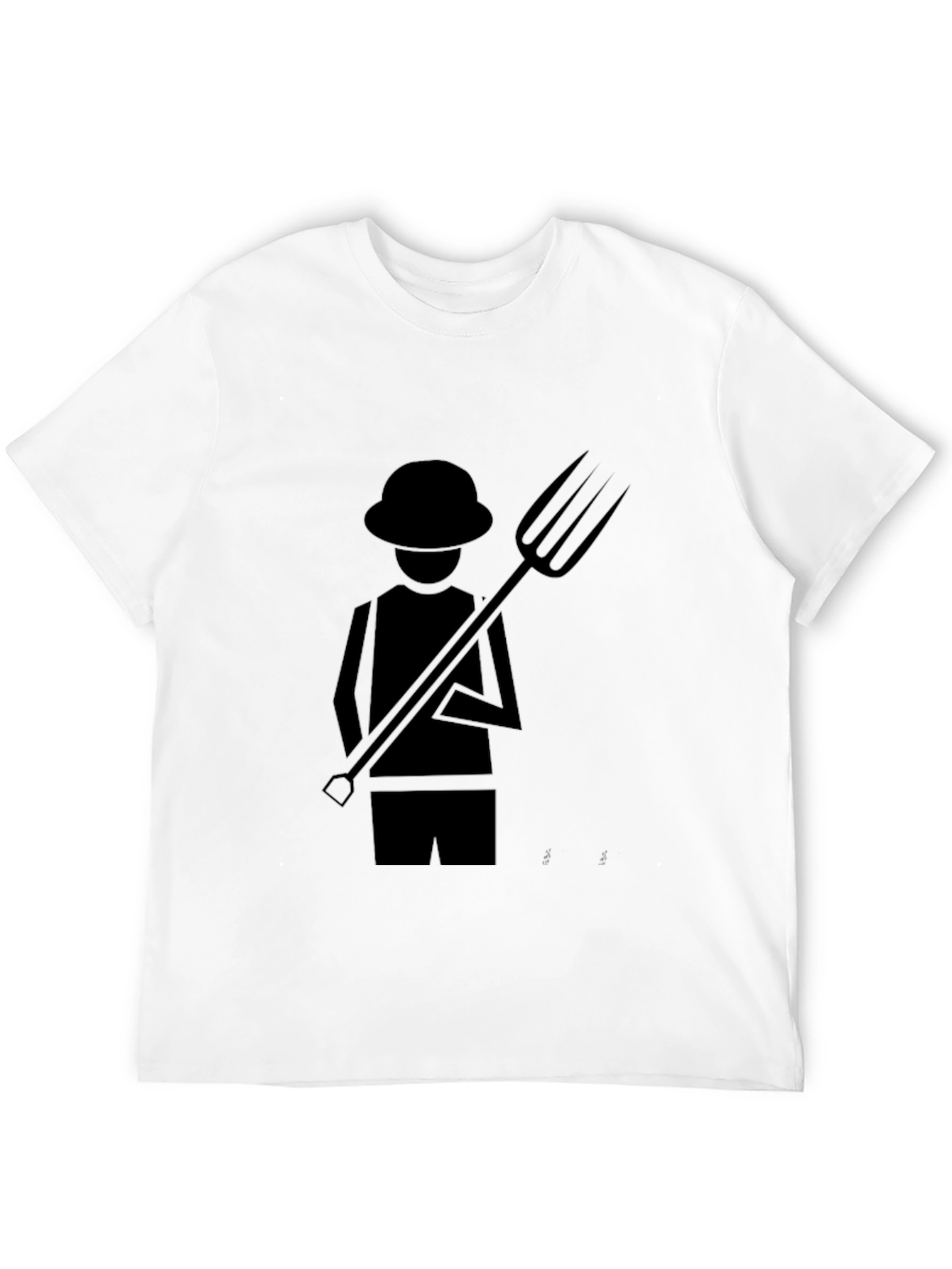 Farmer Graphic T-Shirt - Black Cotton Tee