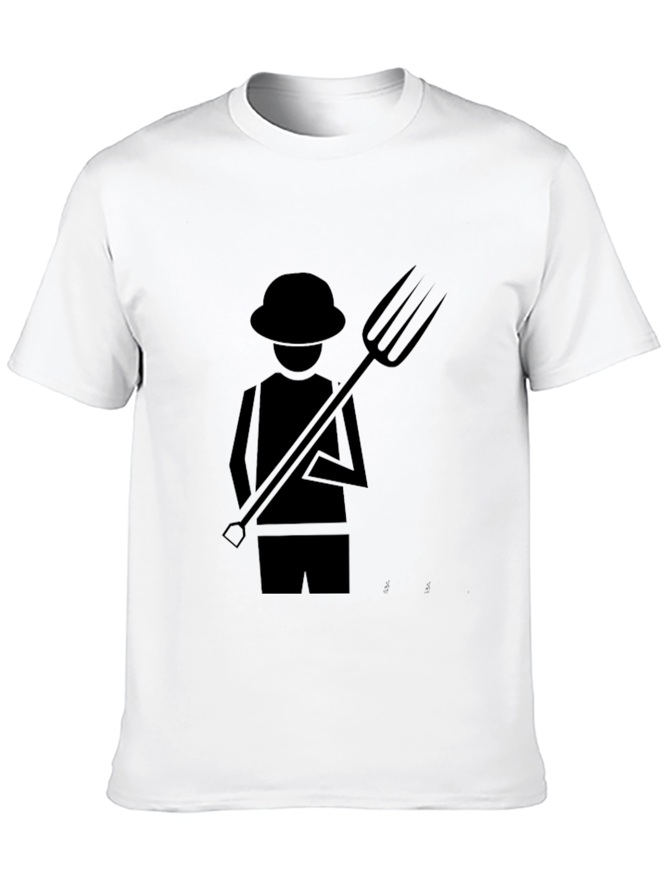 Farmer Graphic T-Shirt - Black Cotton Tee