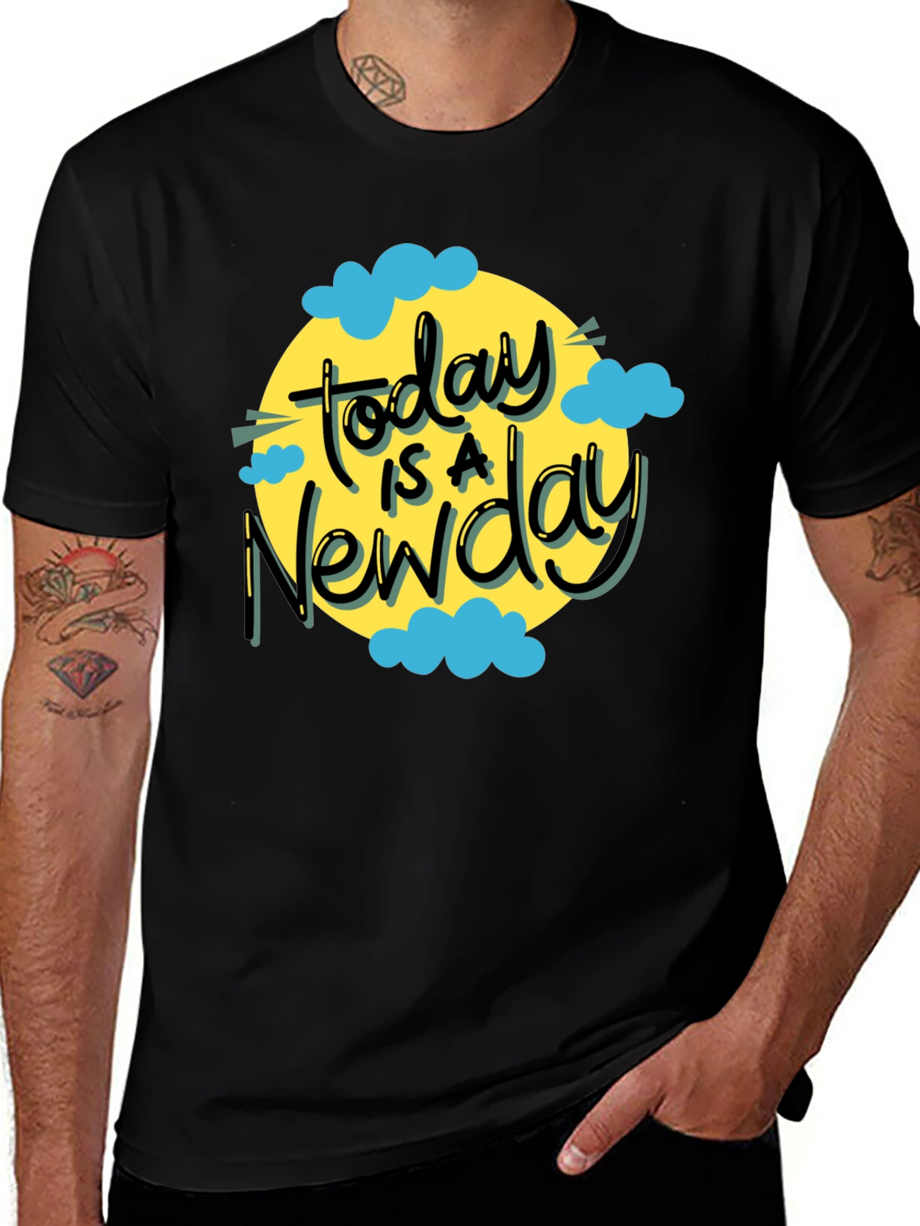 Today is a New Day T-Shirt - Black
