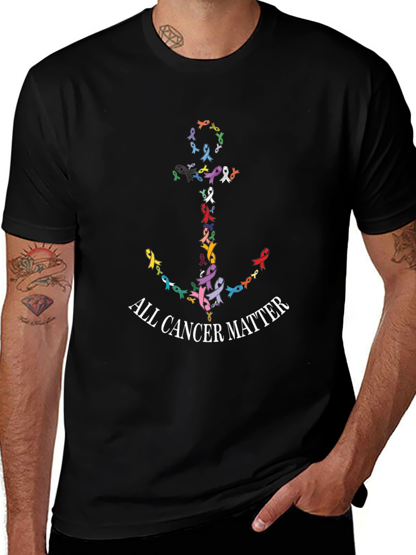 All Cancer Matter Anchor Graphic Tee
