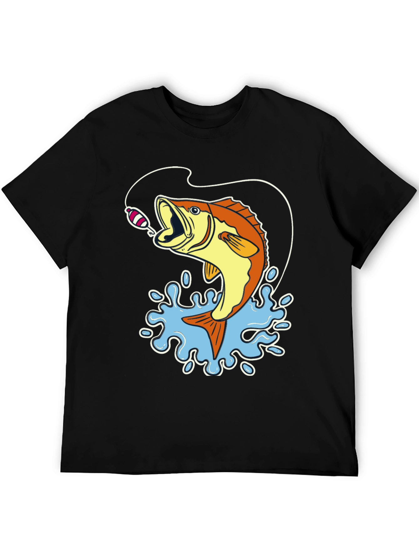 Bass Fishing Graphic T-Shirt