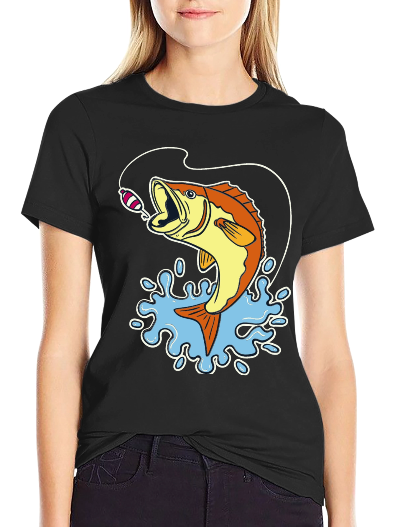 Bass Fishing Graphic T-Shirt
