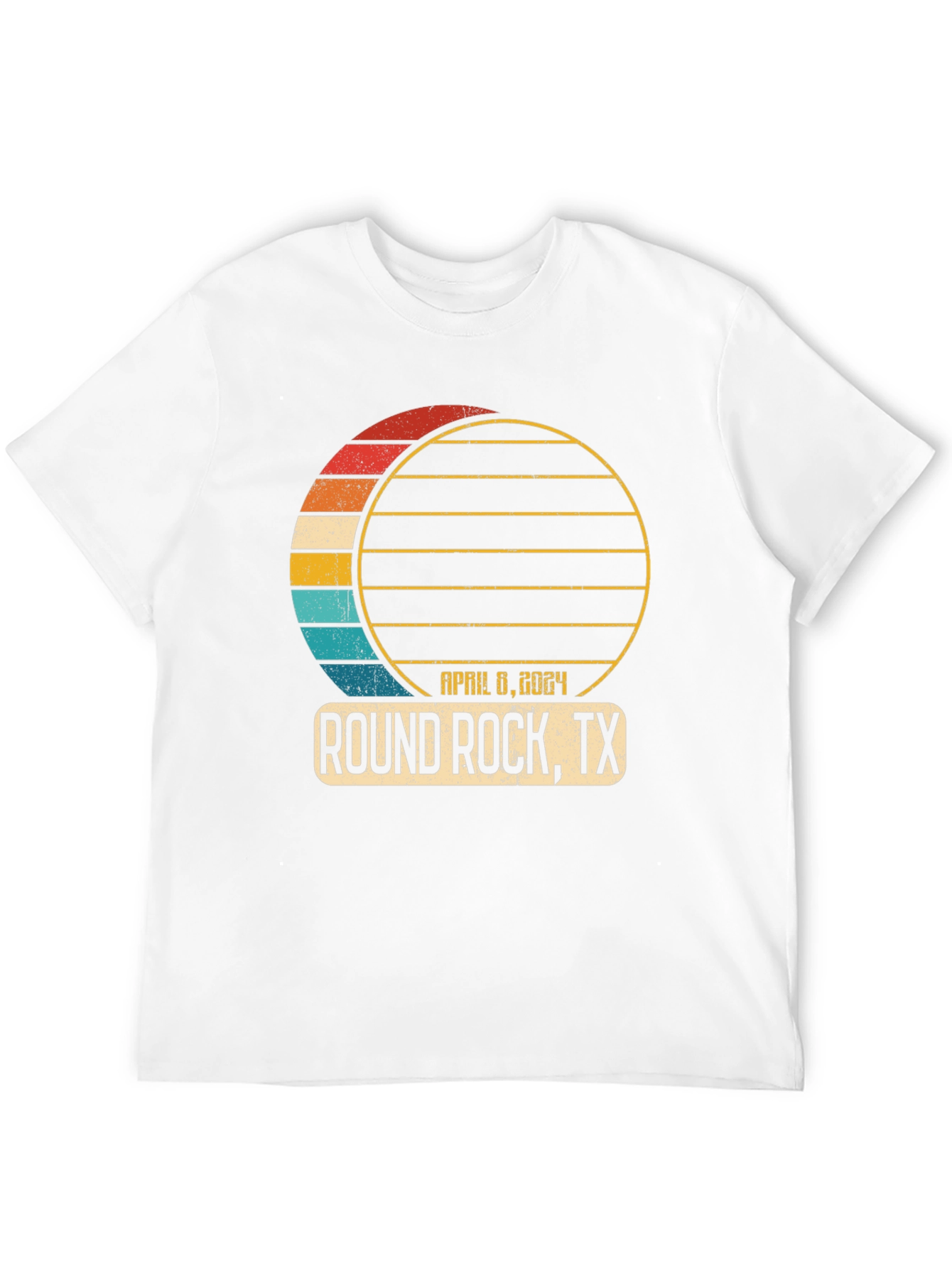 Round Rock TX April 8 2024 Solar Eclipse T-Shirt