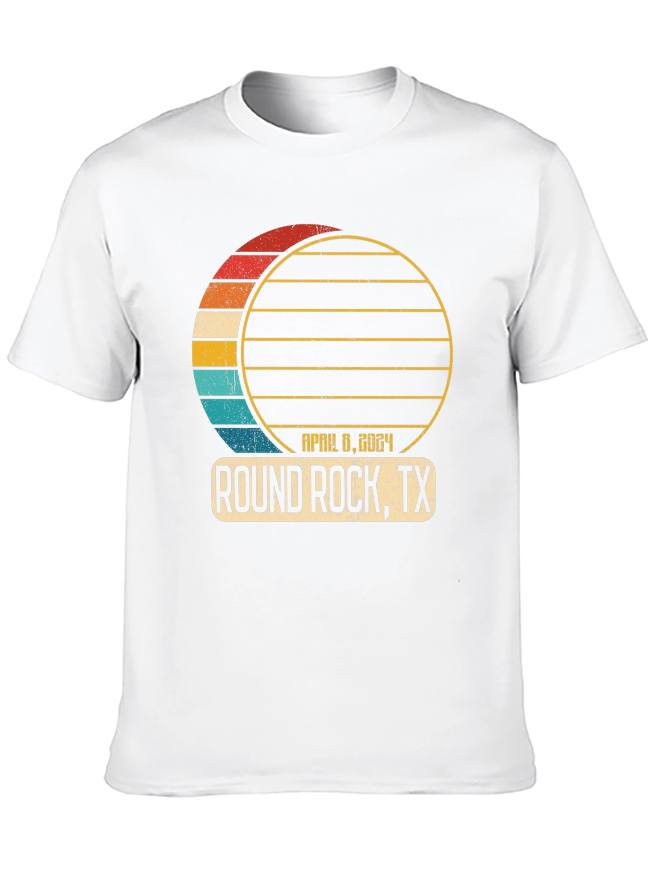 Round Rock TX April 8 2024 Solar Eclipse T-Shirt