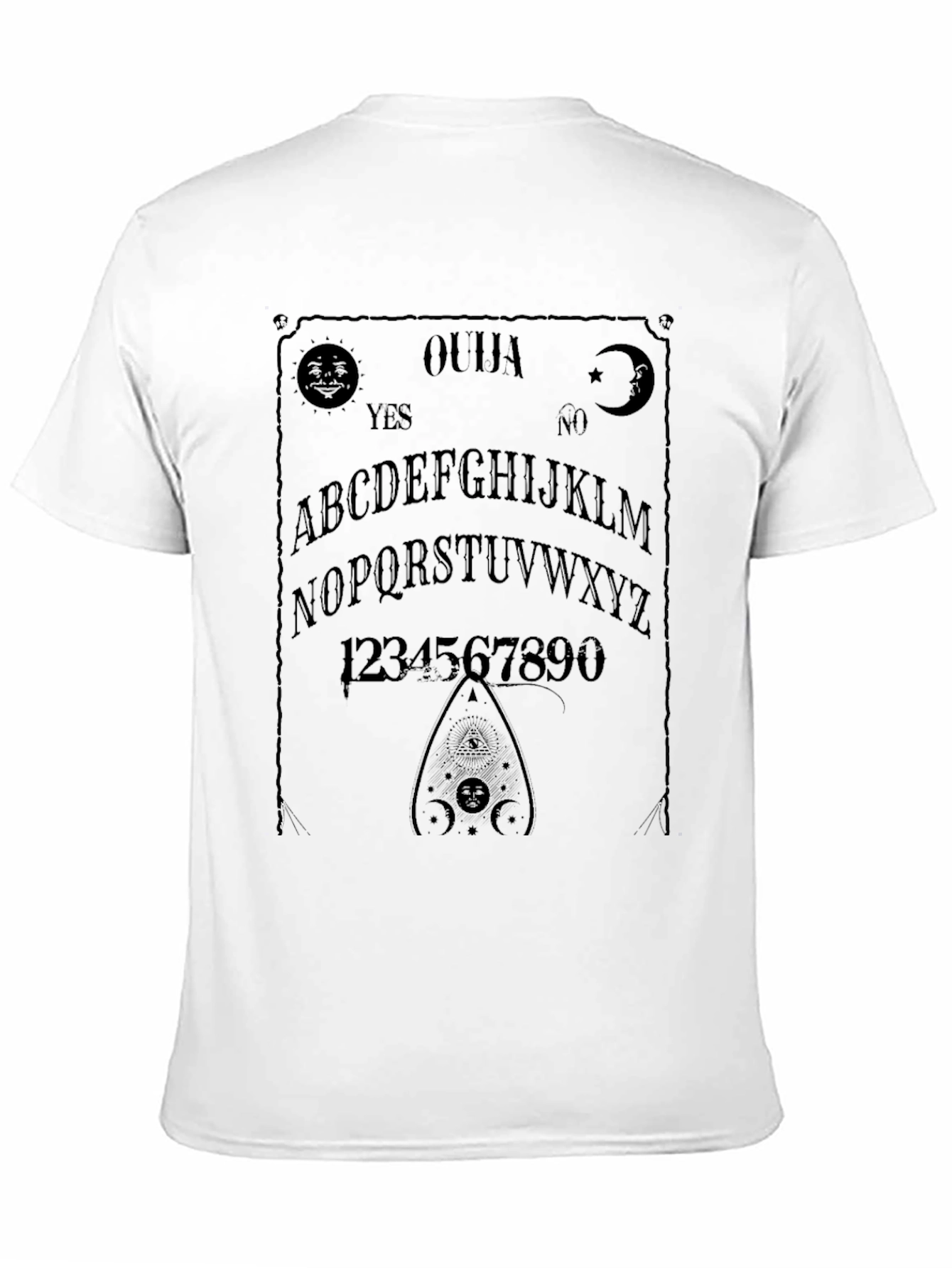 Ouija Board Graphic T-Shirt - Black