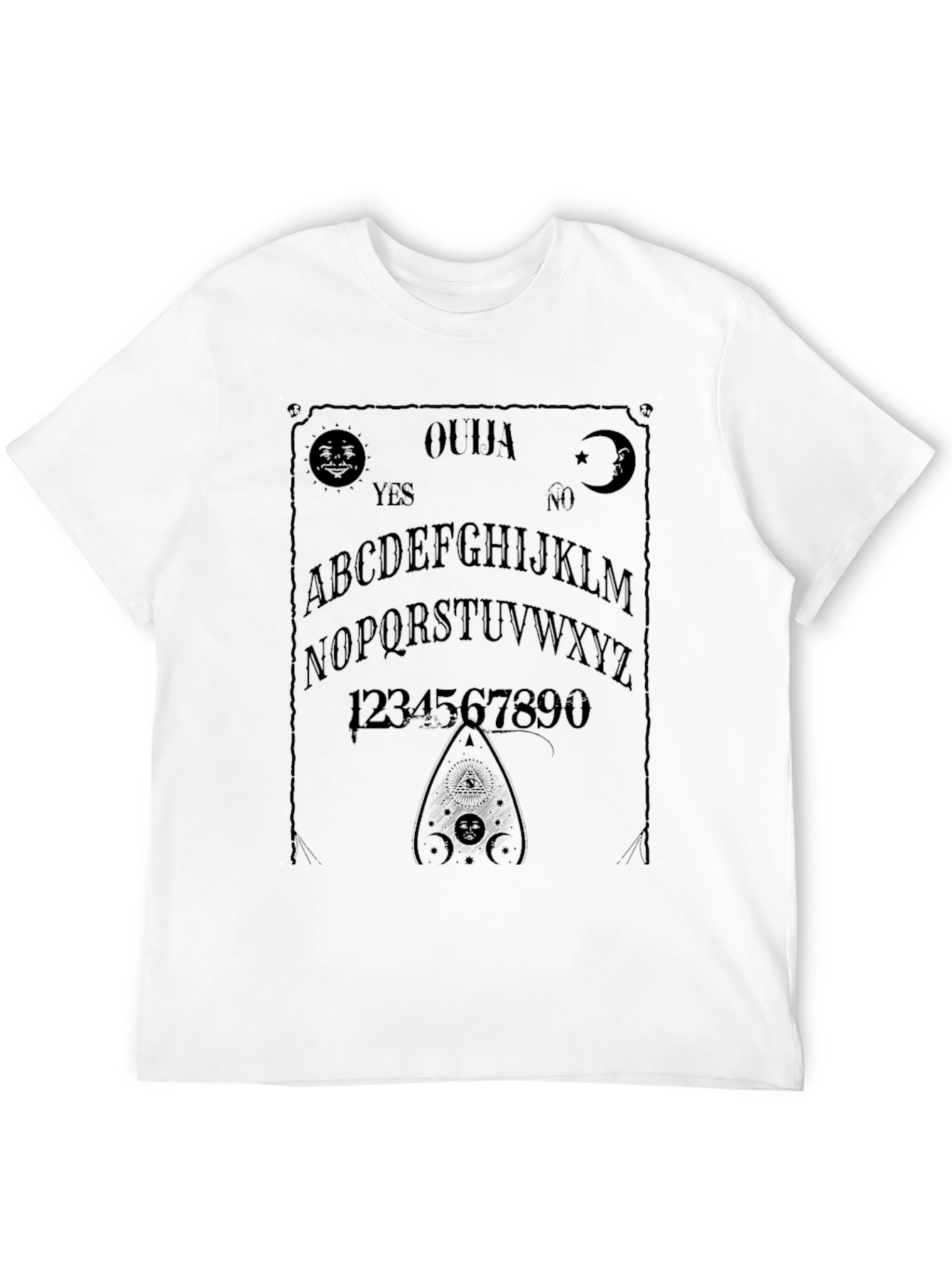 Ouija Board Graphic T-Shirt - Black