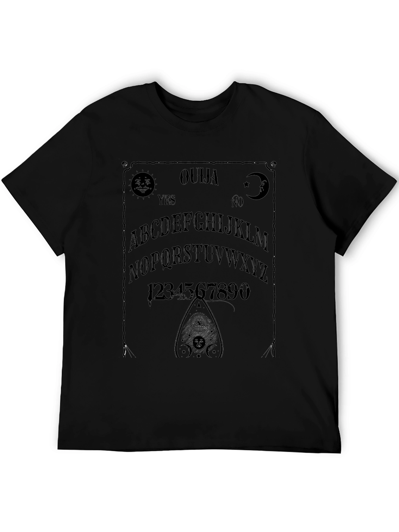 Ouija Board Graphic T-Shirt - Black